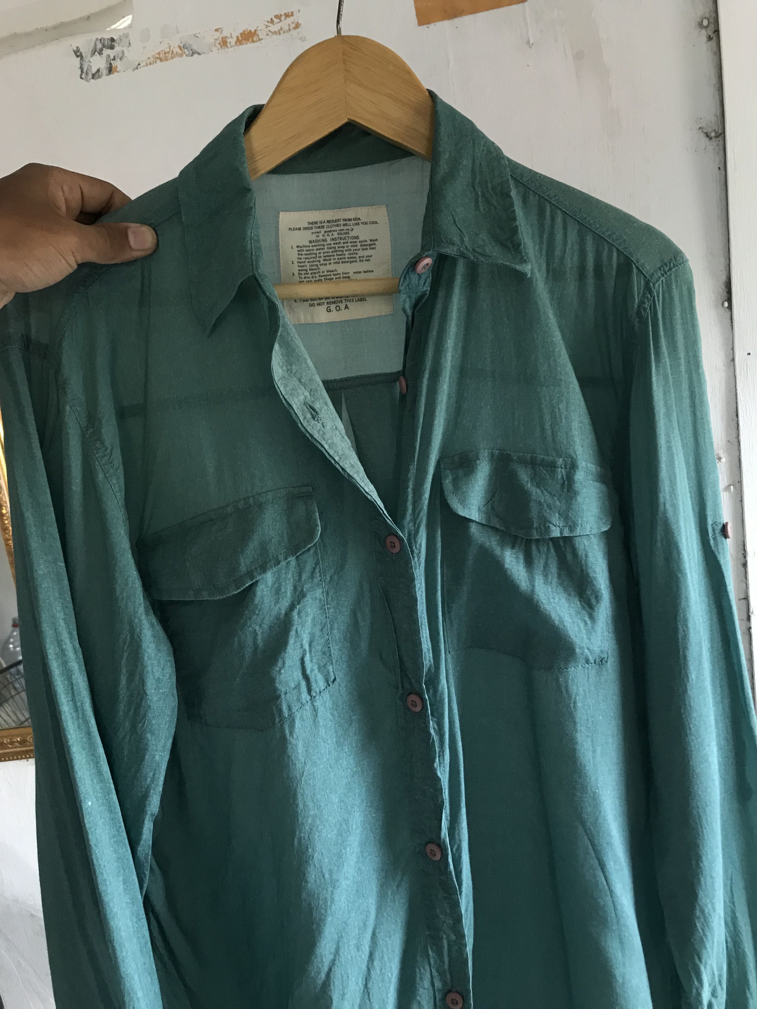 G.O.A Japanese Brand Rayon Mesh Long Sleeve