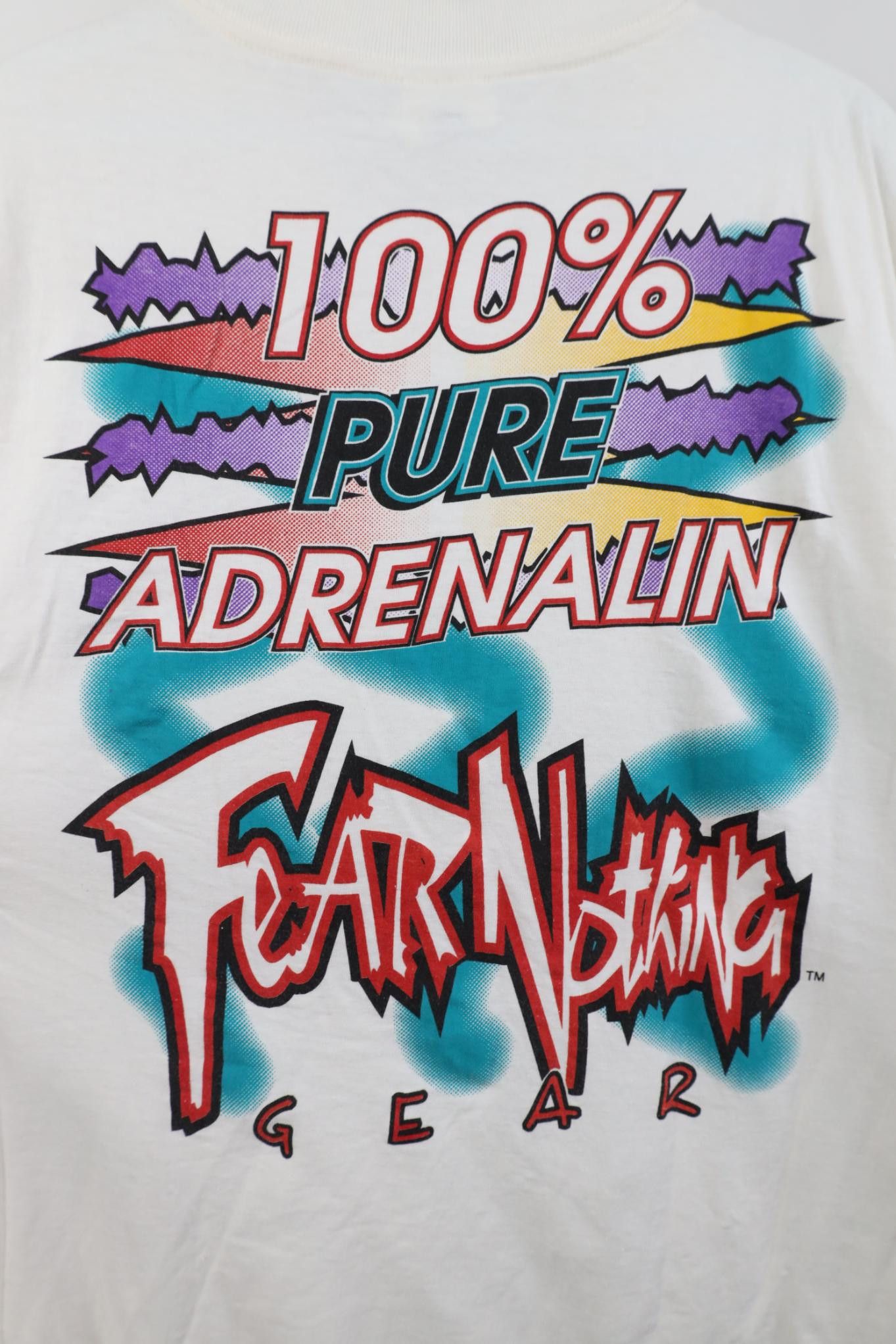 Vintage Vintage 90s Streetwear Nothing Short Sleeve T-Shirt White Size US L / EU 52-54 / 3 - 8 Thumbnail