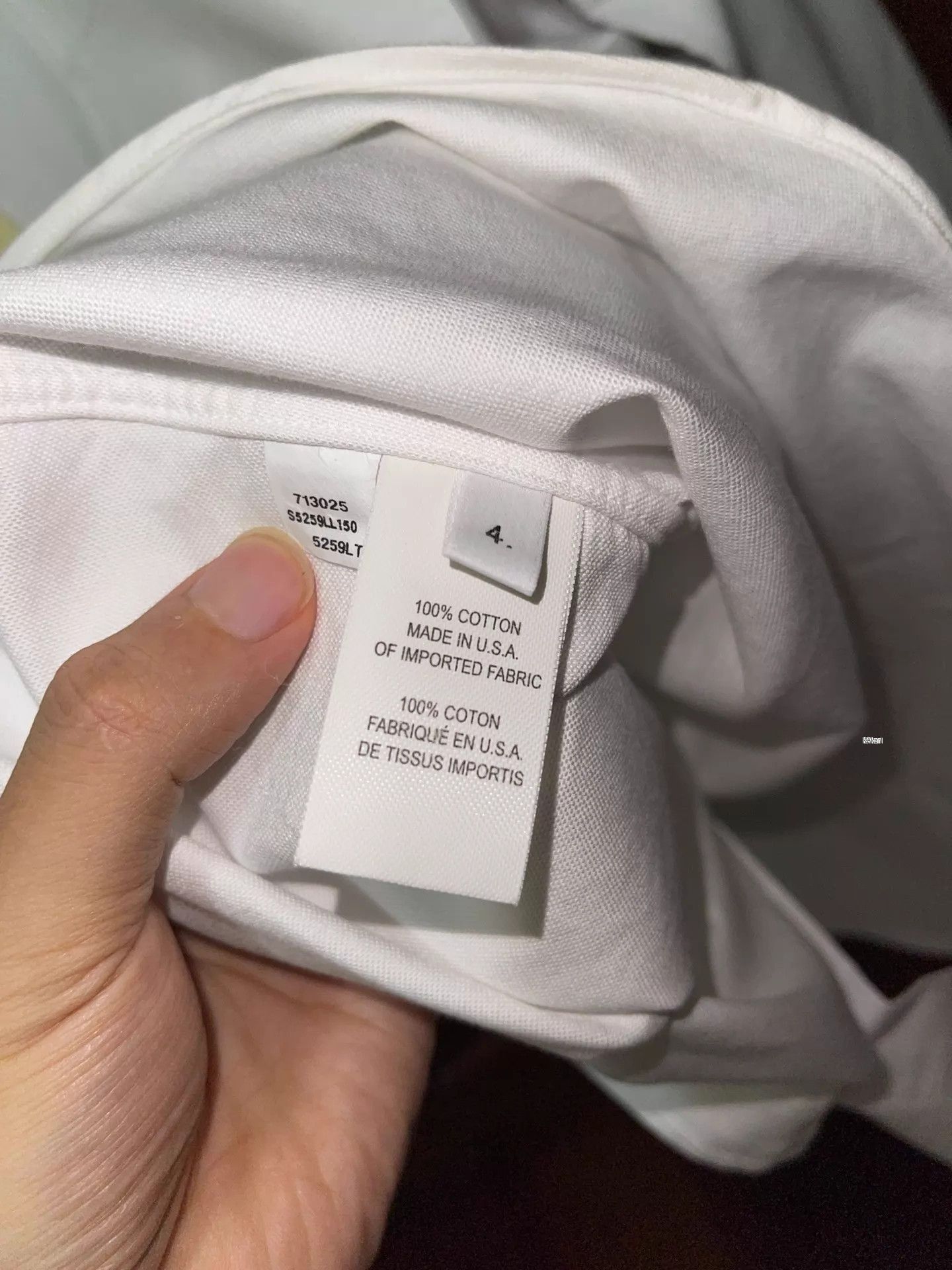 Thom Browne White Long Sleeve Button-Up Shirt with Striped Sleeves Size US XL / EU 56 / 4 - 8 Thumbnail