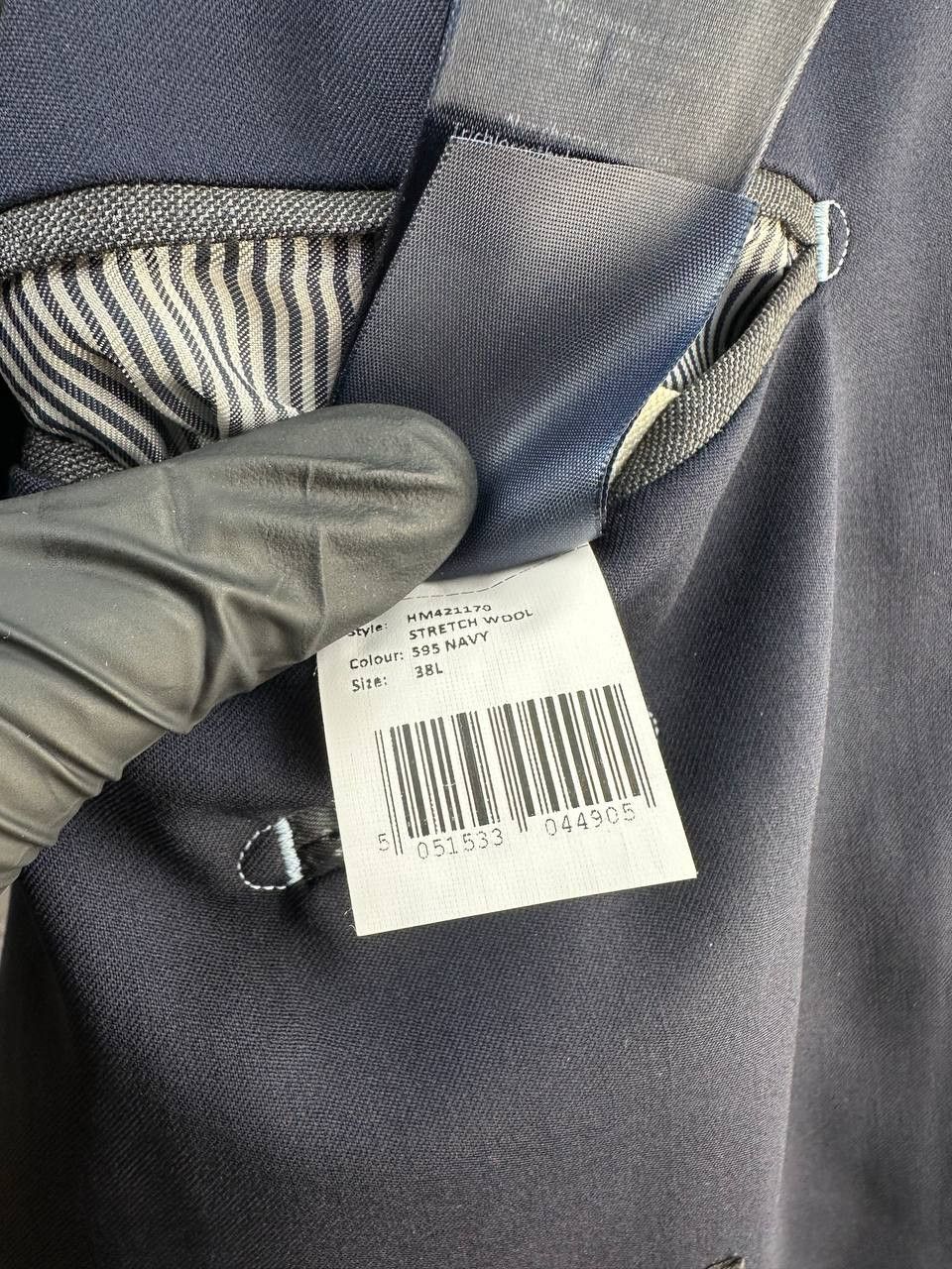 Hackett × Loro Piana Hackett Mayfair x Loro Piana Navy Stretch Wool Blazer Jacket Size 48L - 13 Thumbnail