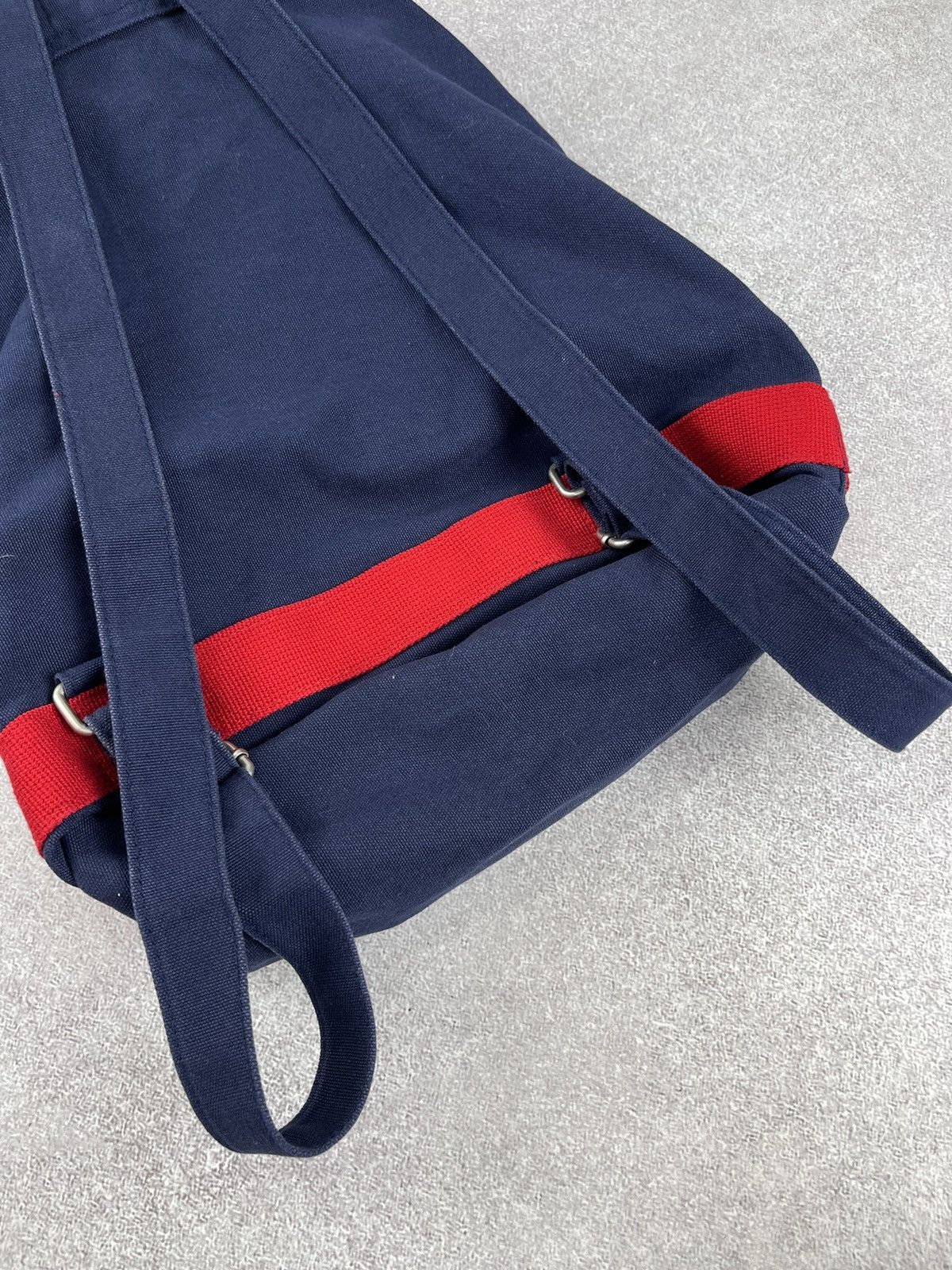 Tommy Hilfiger × Vintage Vintage Tommy Hilfiger Flag Canvas Backpack OS Size ONE SIZE - 9 Thumbnail