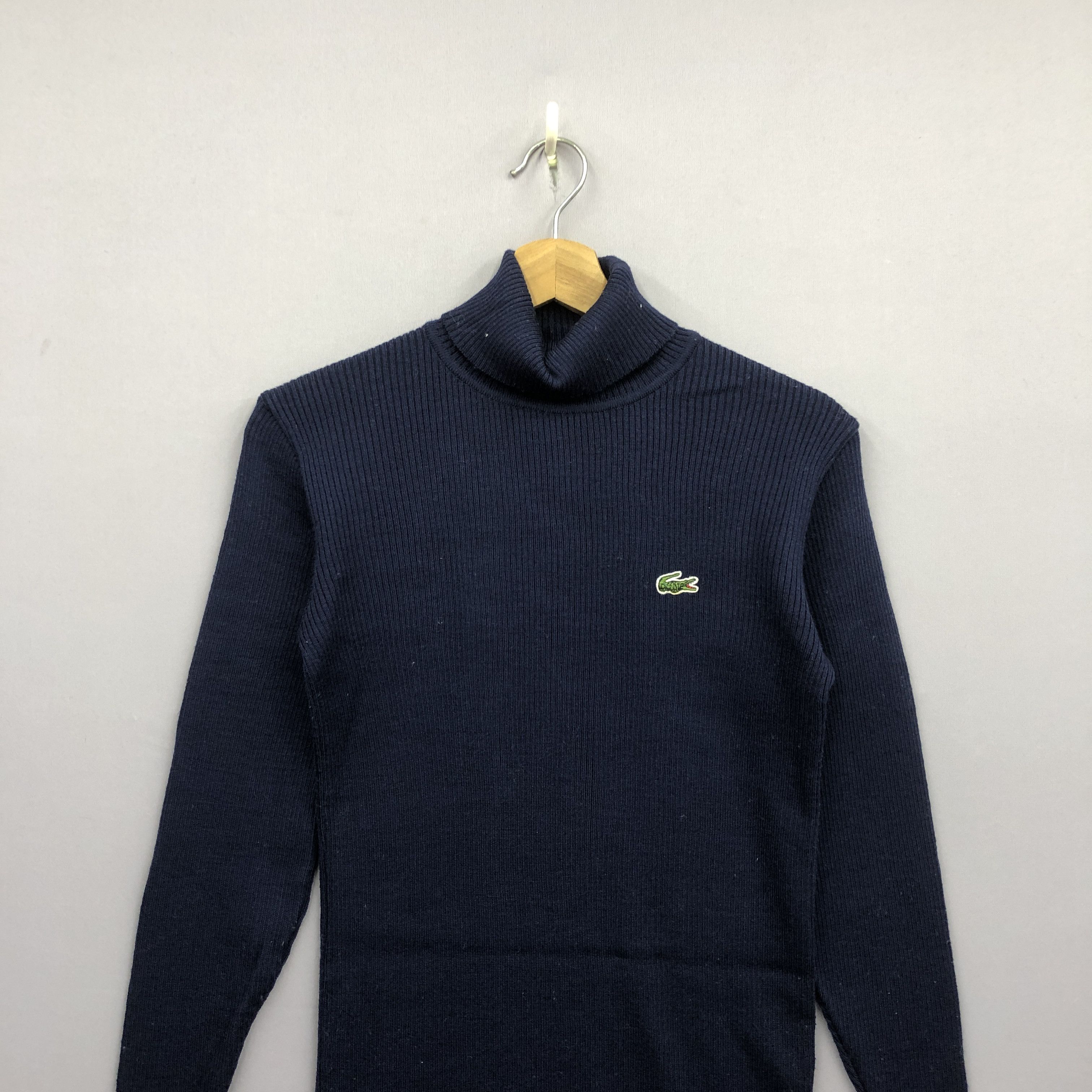 Lacoste × Vintage Vintage Lacoste Turtleneck Knit Sweater Sweatshirt Jumper Size US S / EU 44-46 / 1 - 3 Thumbnail