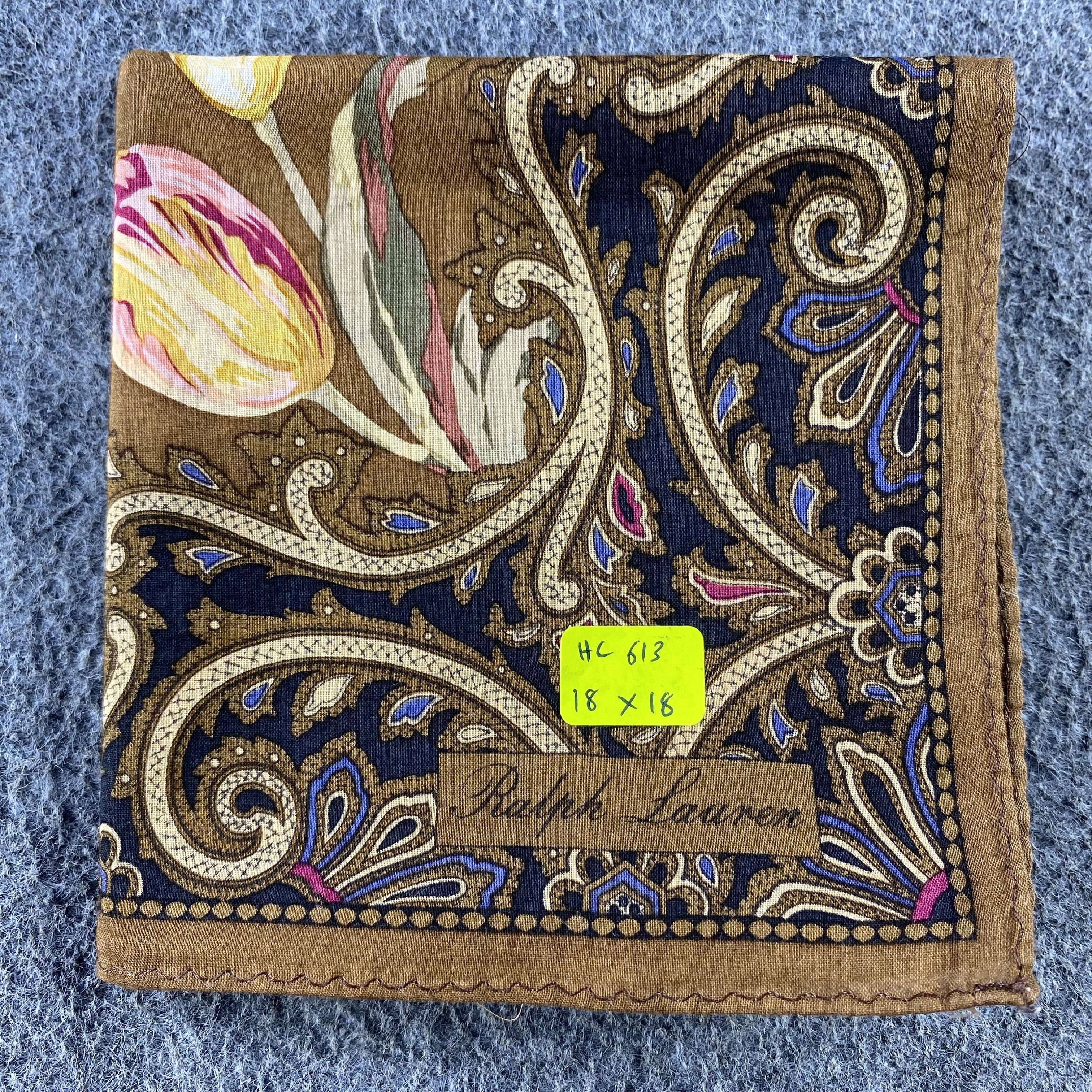 Ralph Lauren × Vintage Ralph Lauren Handkerchief/Neckerchief/Bandana HC613 Size ONE SIZE - 5 Thumbnail