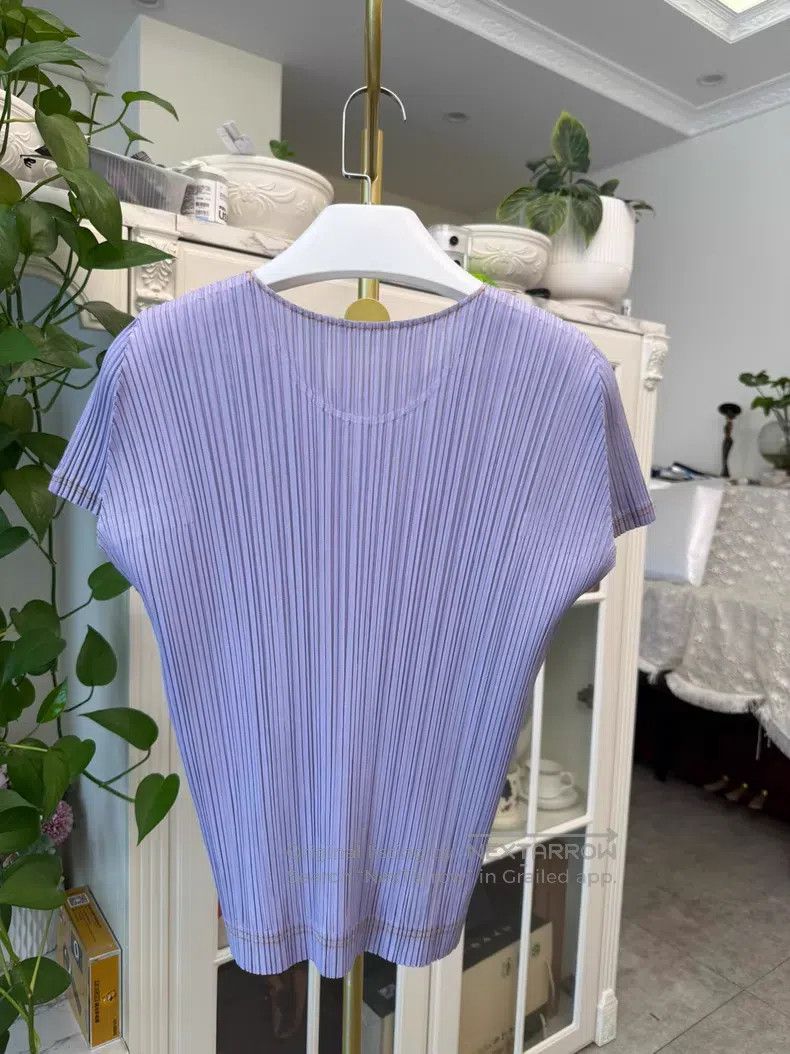 Issey Miyake Issey Miyake Denim Short Sleeve Size L / US 10 / IT 46 - 2 Thumbnail