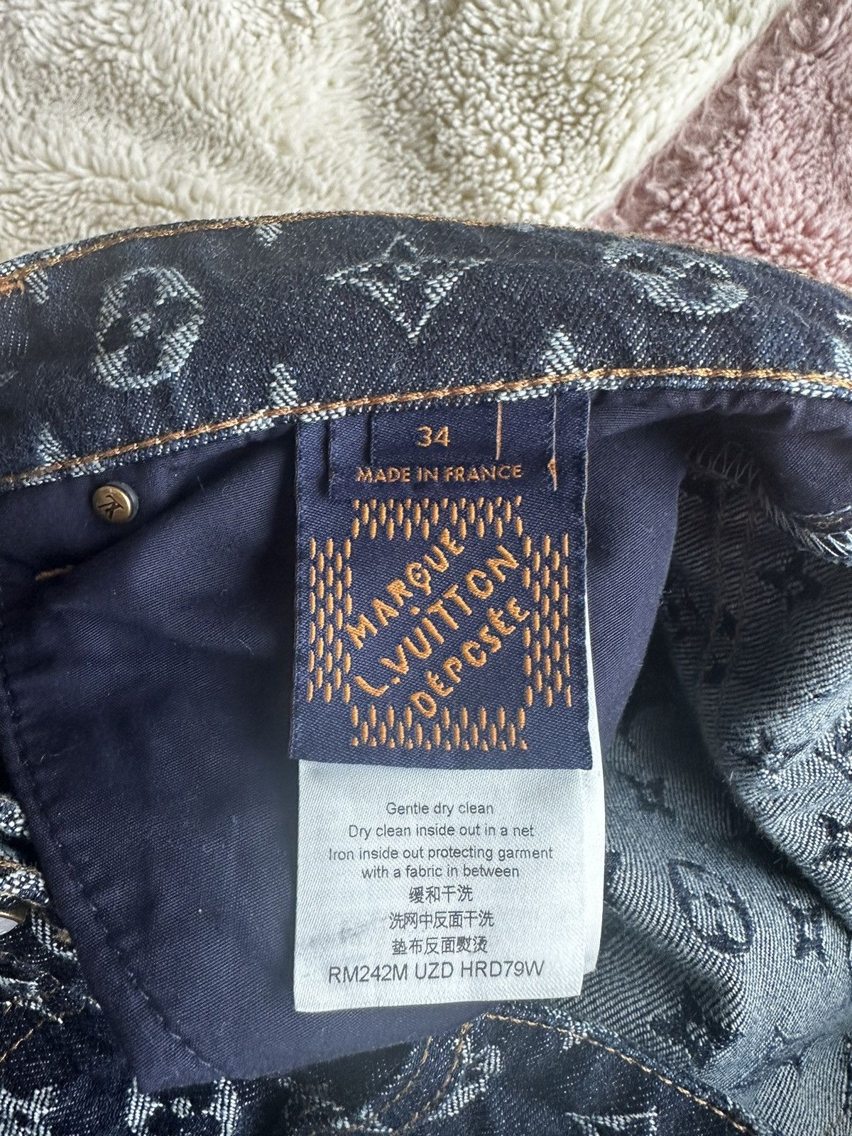 Louis Vuitton 🔥 Louis Vuitton Monogram Print Denim Size US 34 / EU 50 - 6 Thumbnail