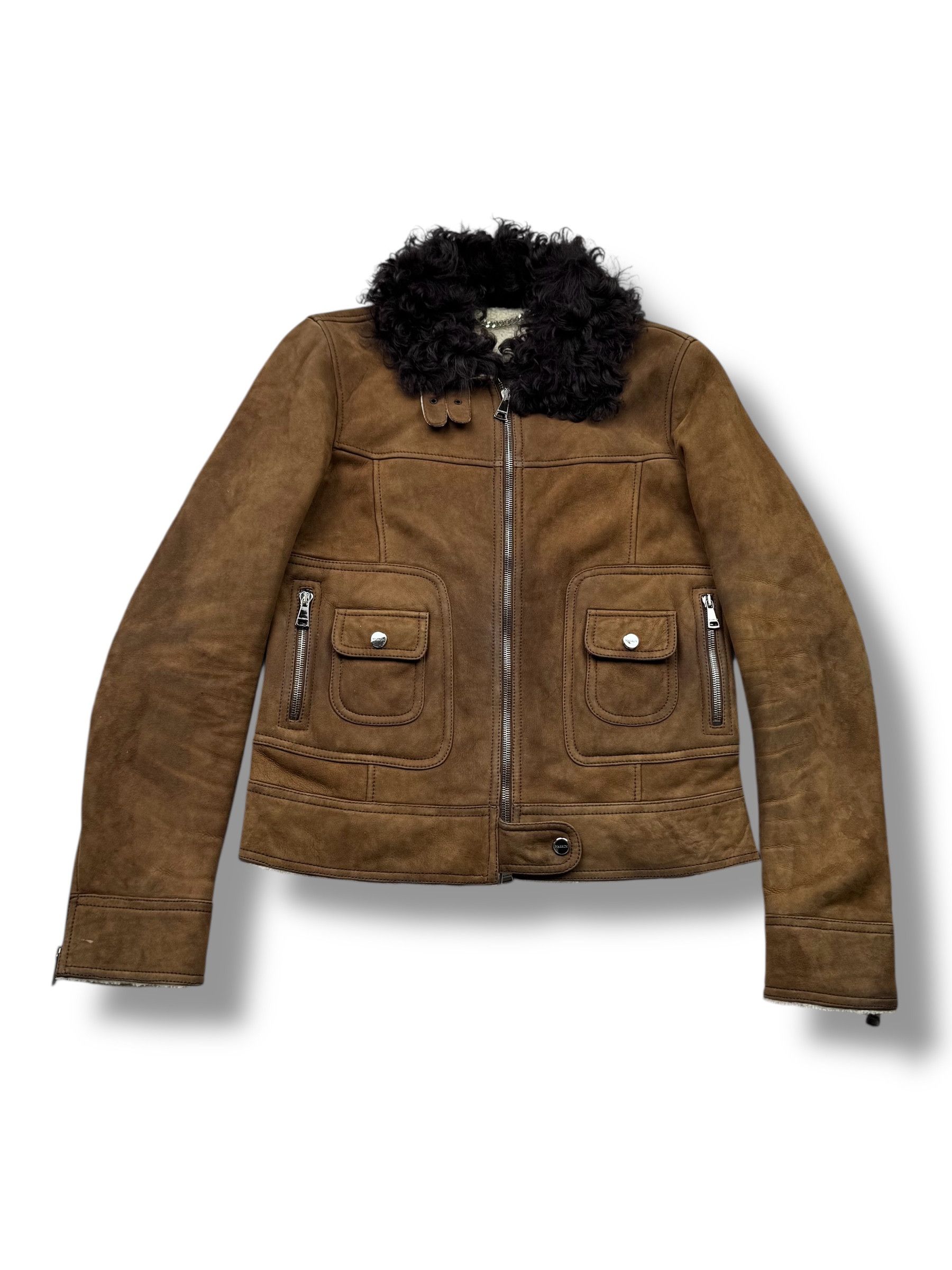 Japanese Brand Cropped Real Sheepskin Jacket From The 90's(V94) Size S / US 4 / IT 40 - 1 Thumbnail