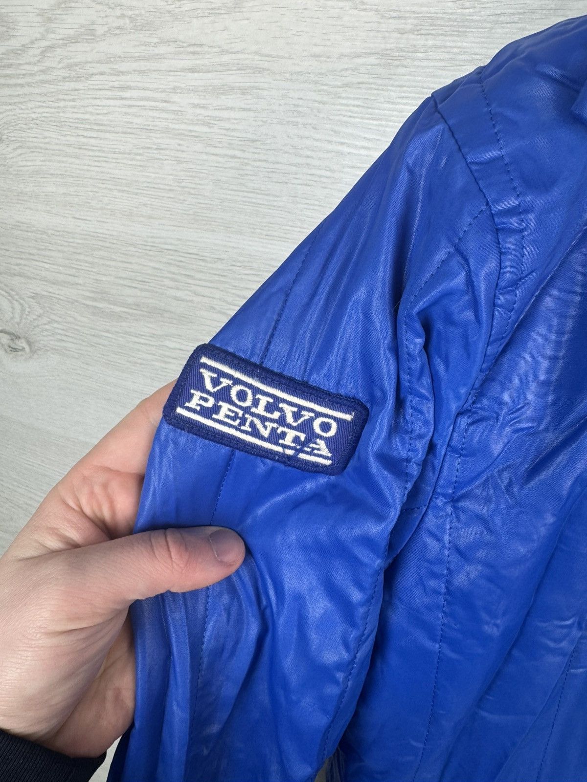 Vintage Vintage Volvo Penta Racing Work Jacket Blue Size US S / EU 44-46 / 1 - 6 Thumbnail