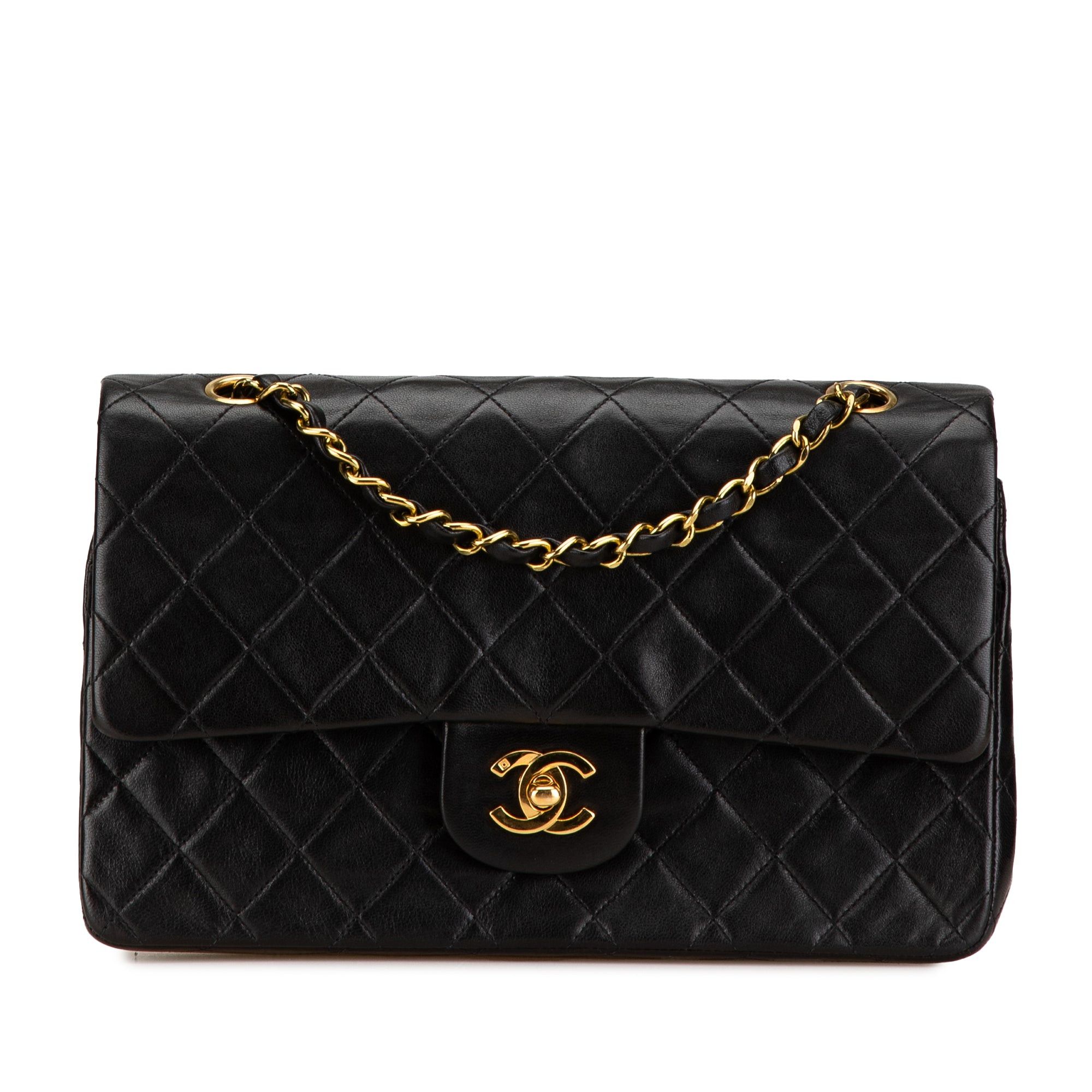 Chanel Chanel Medium Classic Lambskin Double Flap Black Size ONE SIZE - 1 Thumbnail