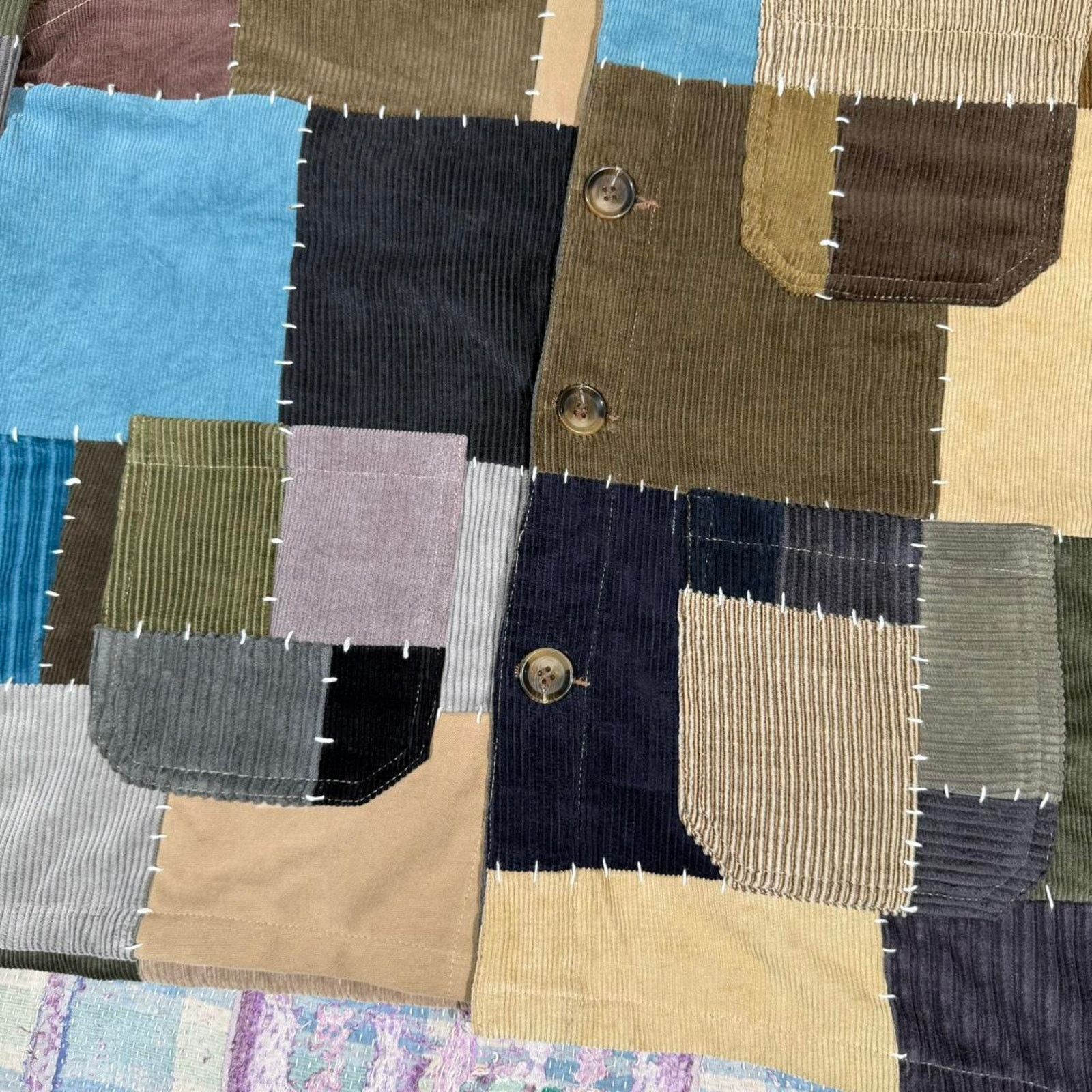 Other Custom patchwork corduroy jacket Small Size US S / EU 44-46 / 1 - 4 Thumbnail