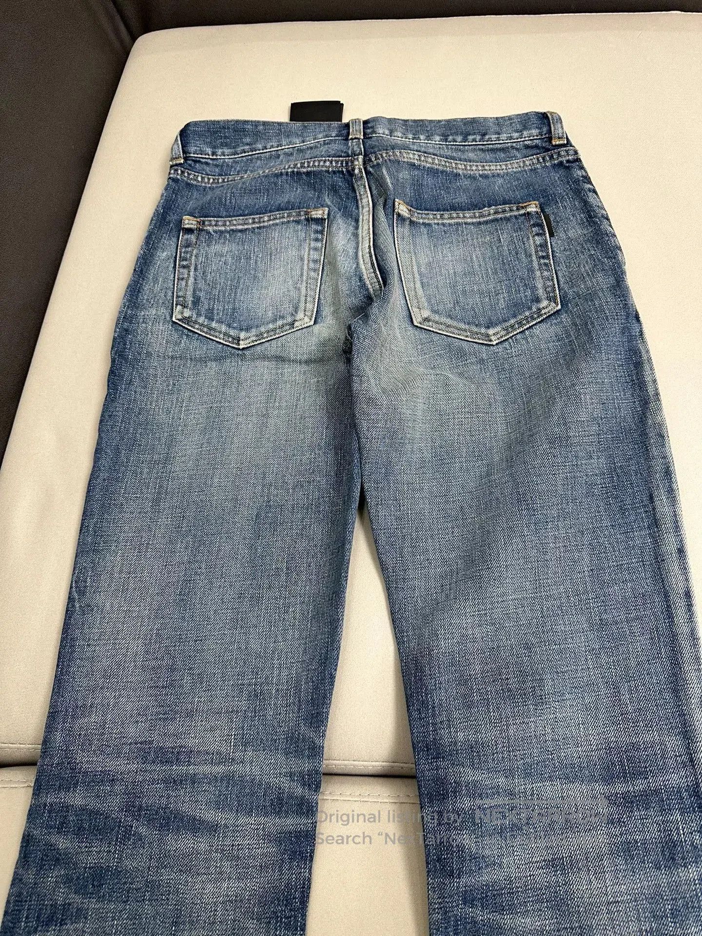 Saint Laurent Paris Saint Laurent D02 Distressed Denim Jeans. Size 27" / US 4 / IT 40 - 5 Thumbnail