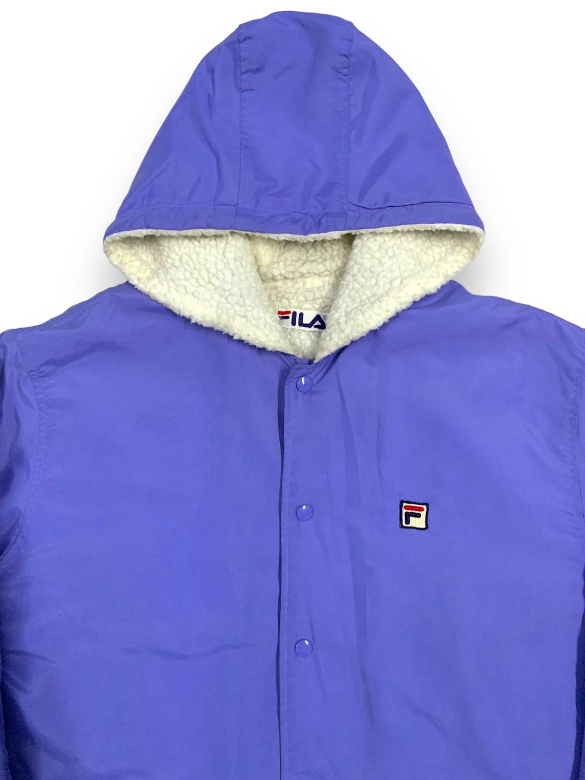 Fila Vintage 90s Fila Biella Italia Oversized Sherpa Lined Jacket Size US XL / EU 56 / 4 - 5 Thumbnail