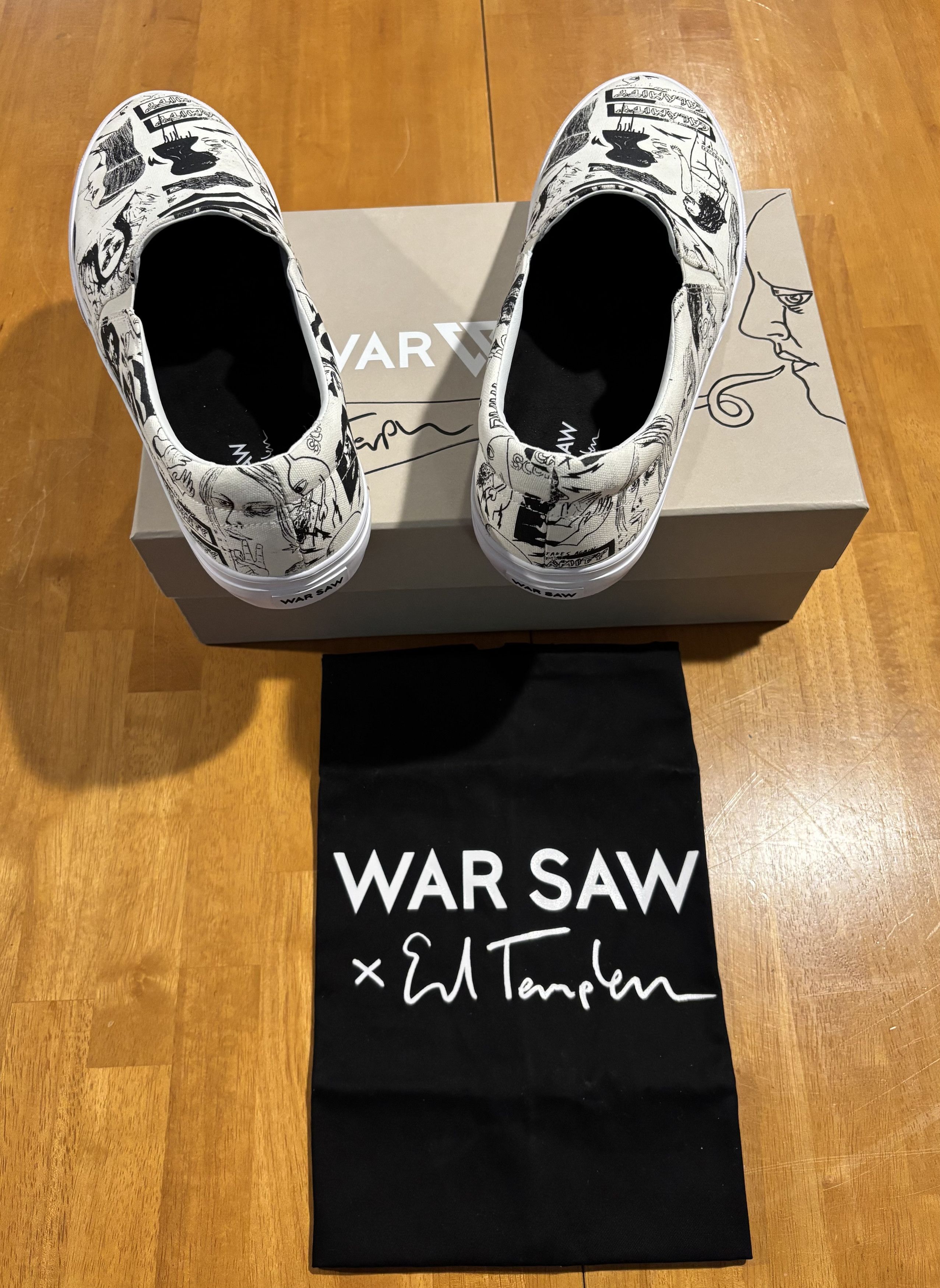 Other WAR SAW LTD Ed Templeton STRANGER Slip-On *LIMITED TO 50* Size US 13 / EU 46 - 4 Thumbnail