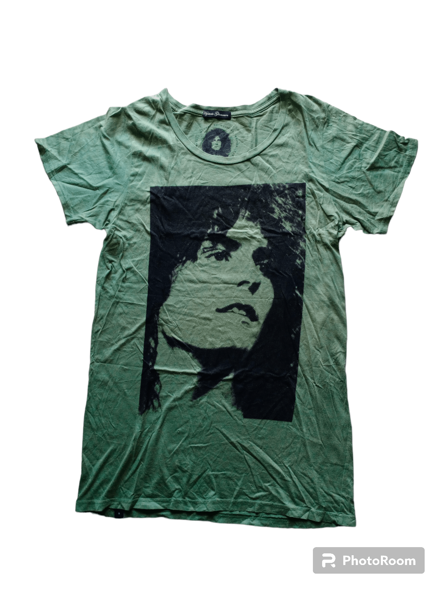 Hysteric Glamour Marc Bolan Trex Band Tee Shirt Green Japan