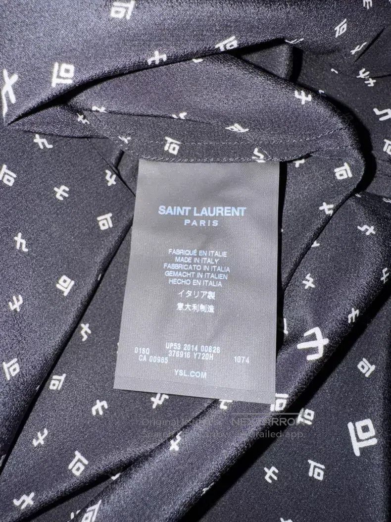 Saint Laurent Paris Saint Laurent Paris size 39 Symbol Pure Silk Shirt Size US M / EU 48-50 / 2 - 6 Thumbnail