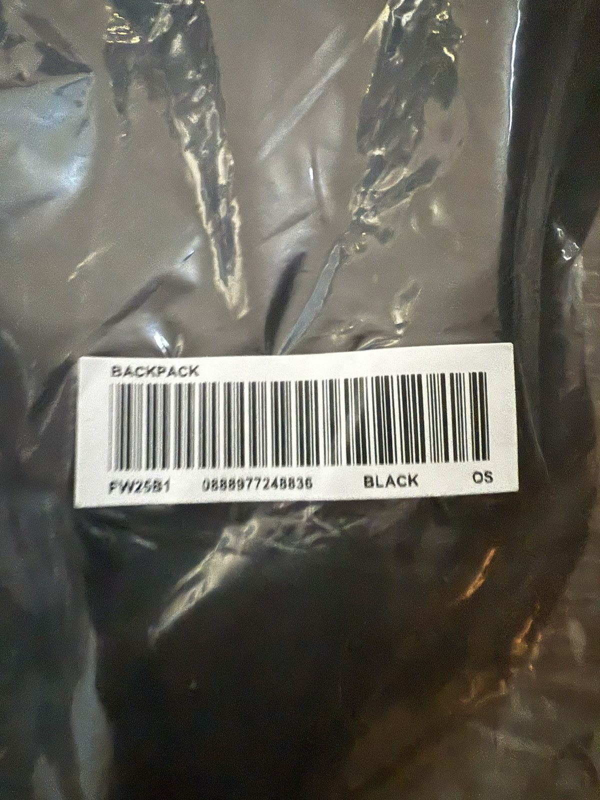 Supreme Supreme Backpack Black FW25 Size ONE SIZE - 3 Thumbnail