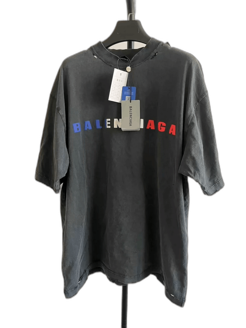 Balenciaga Plain Oversized Crew Neck T-Shirt