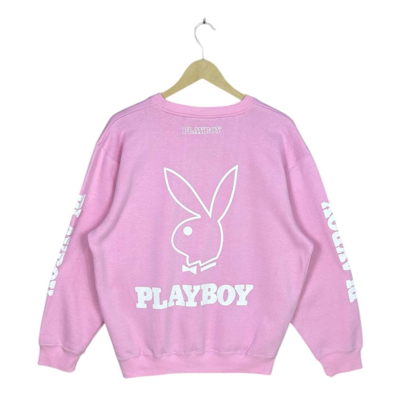 Playboy Pink Playboy Bunny Big Logo Sweatshirt Jumper Crewneck Size US XL / EU 56 / 4 - 1 Thumbnail