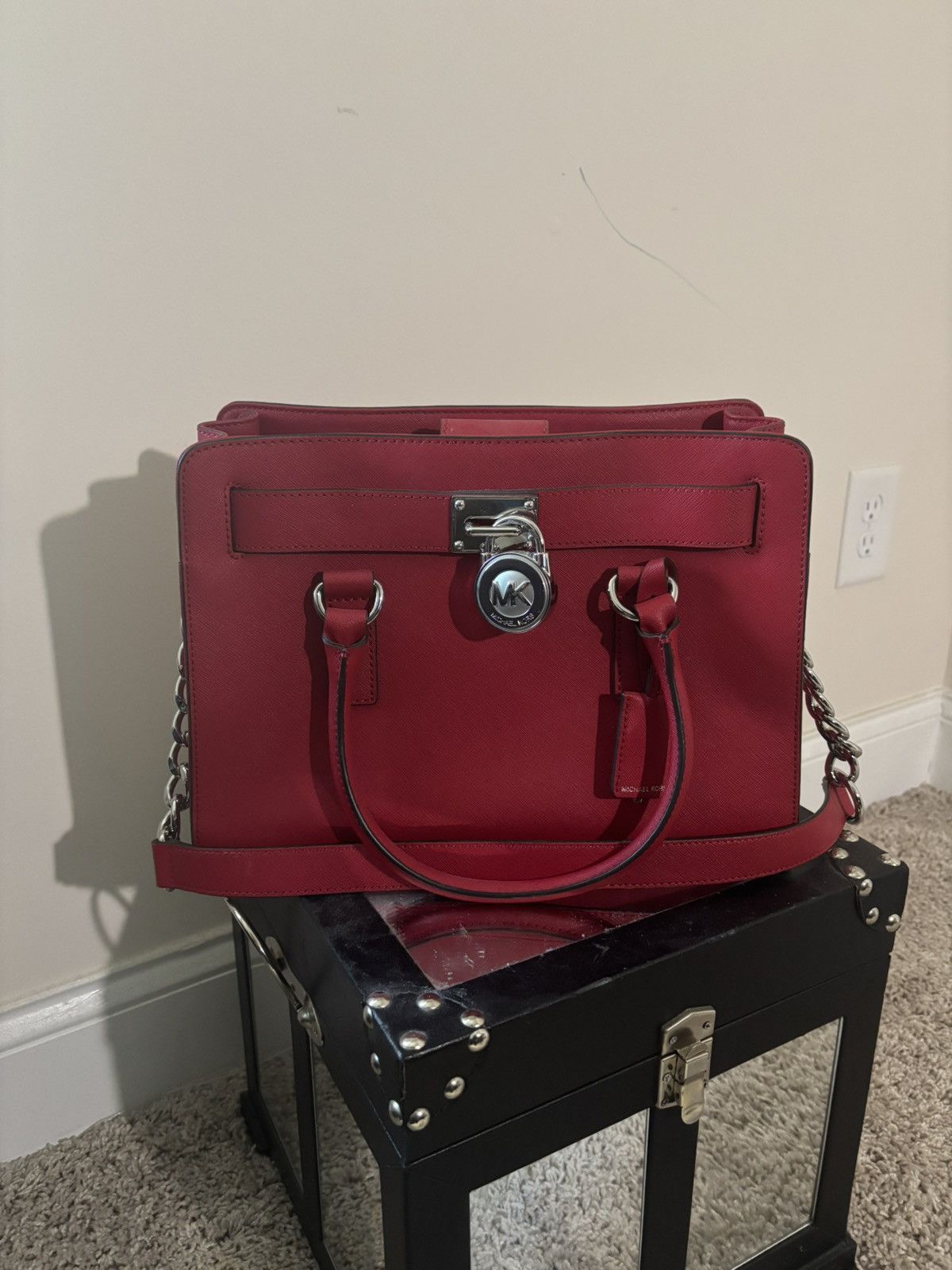 Michael Kors NWT: Michael Kors, red patent Hamilton Size ONE SIZE - 1 Thumbnail