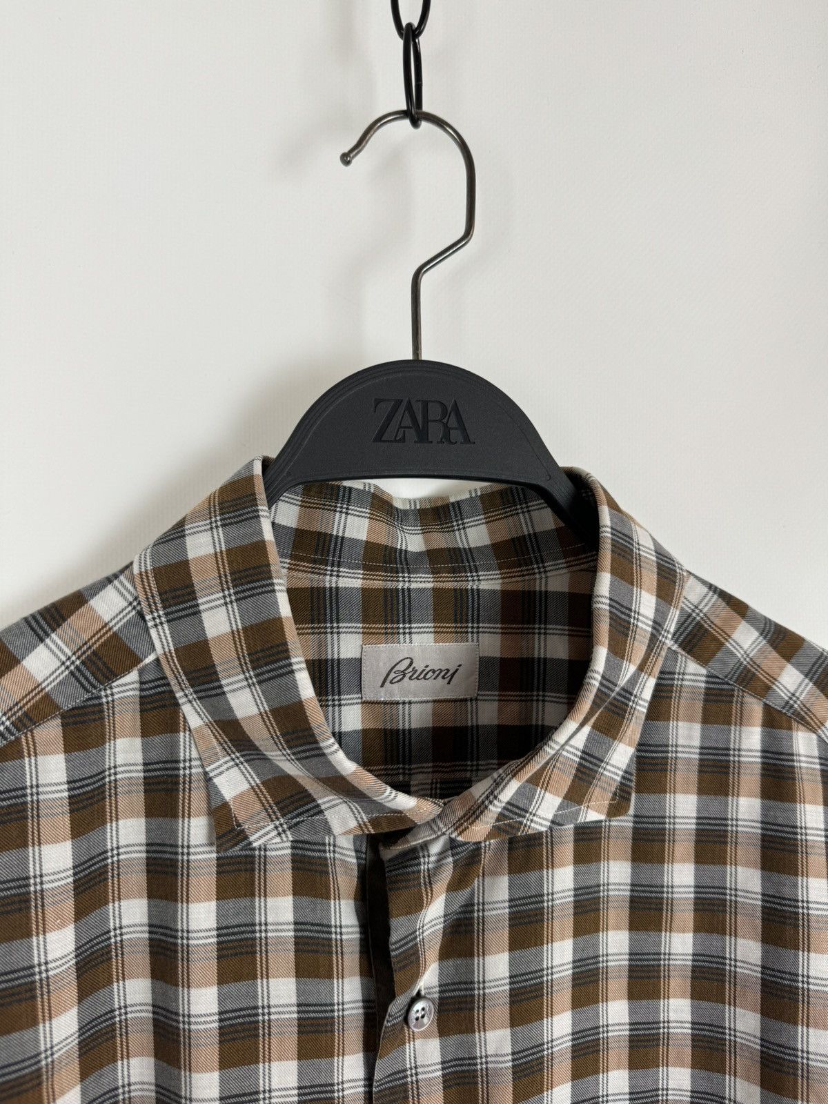 Brioni Brioni Check Buttons Shirt Size US XXL / EU 58 / 5 - 3 Thumbnail