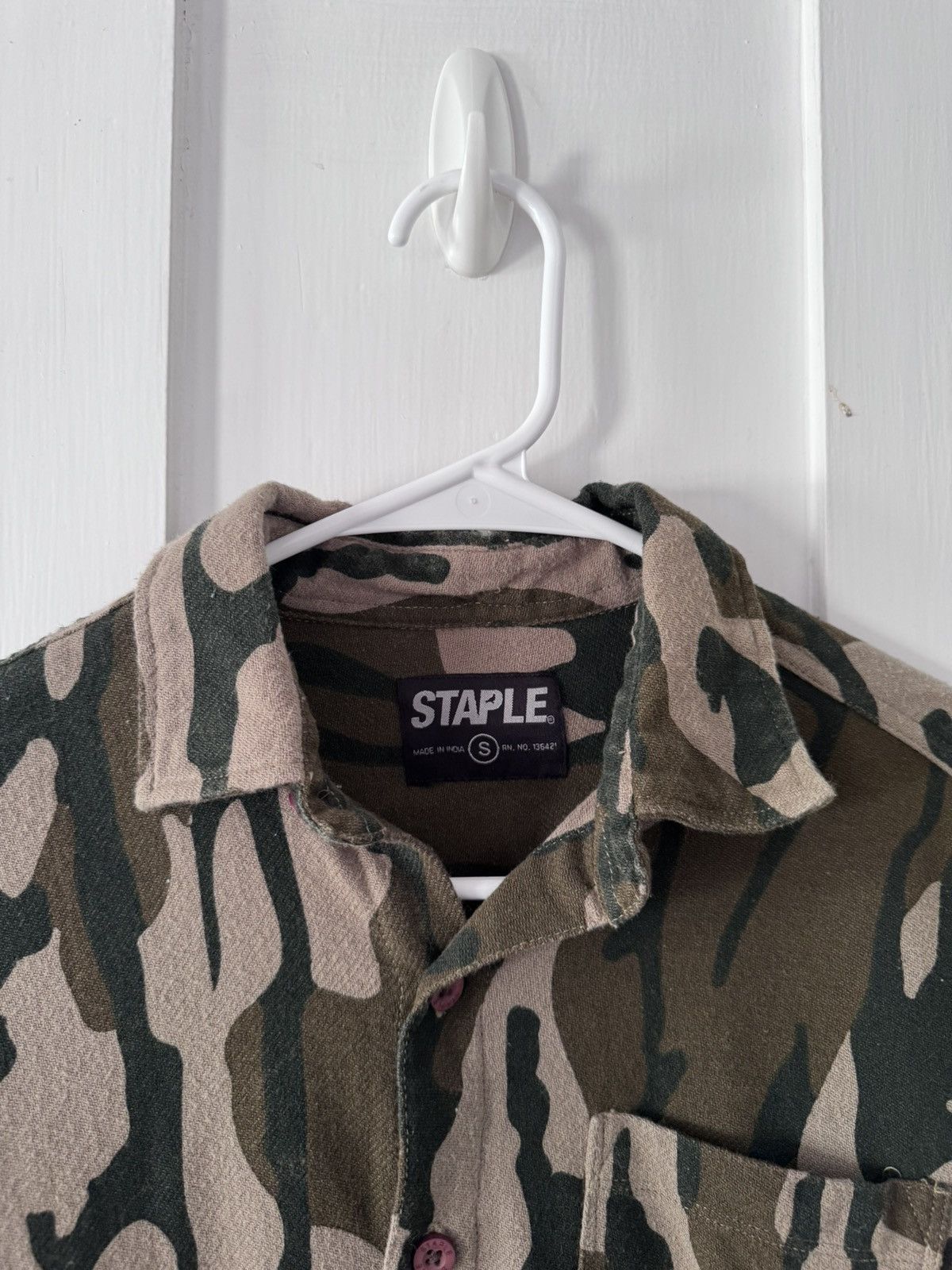 Staple Staple Camo Button Up Shirt Size US S / EU 44-46 / 1 - 4 Thumbnail