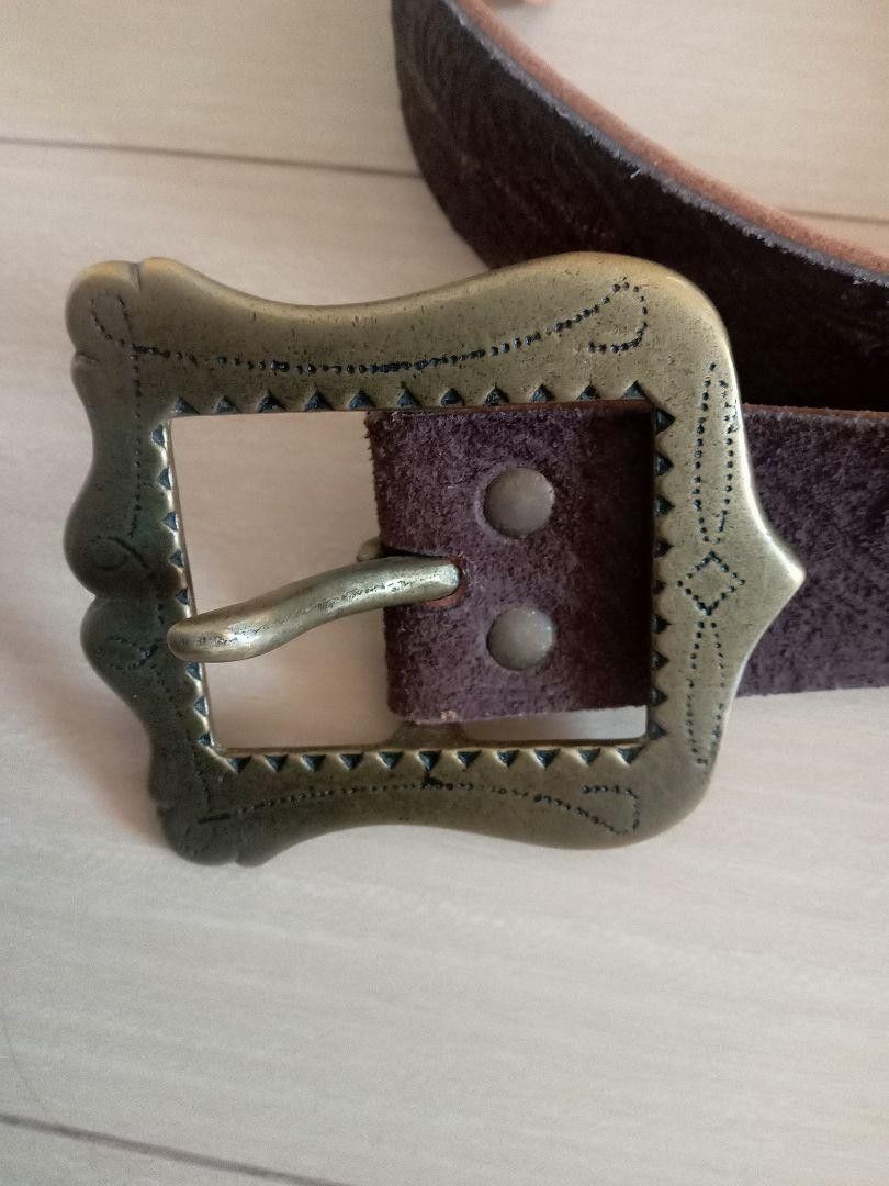Number (N)ine SS09 Paisley Leather Belt Size ONE SIZE - 2 Thumbnail