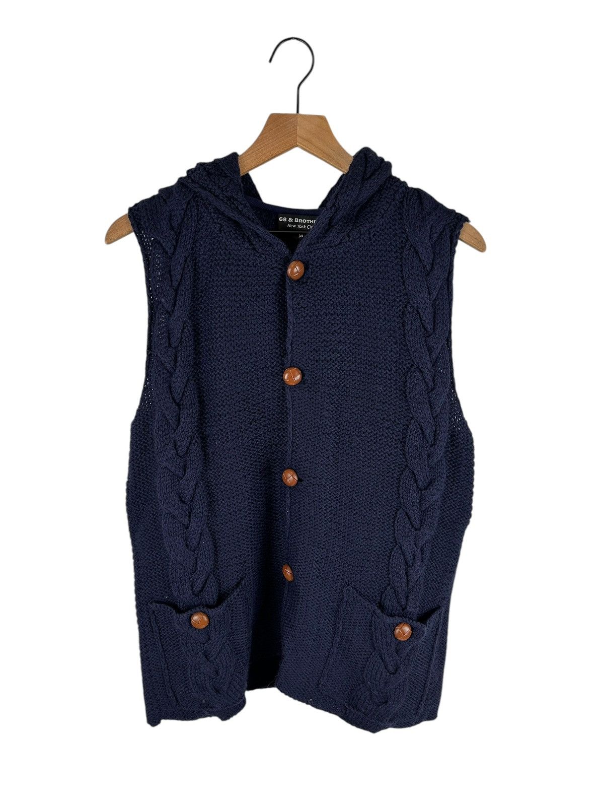 Japanese Brand 68 and Brothers Knit Hoodie Size US M / EU 48-50 / 2 - 1 Thumbnail
