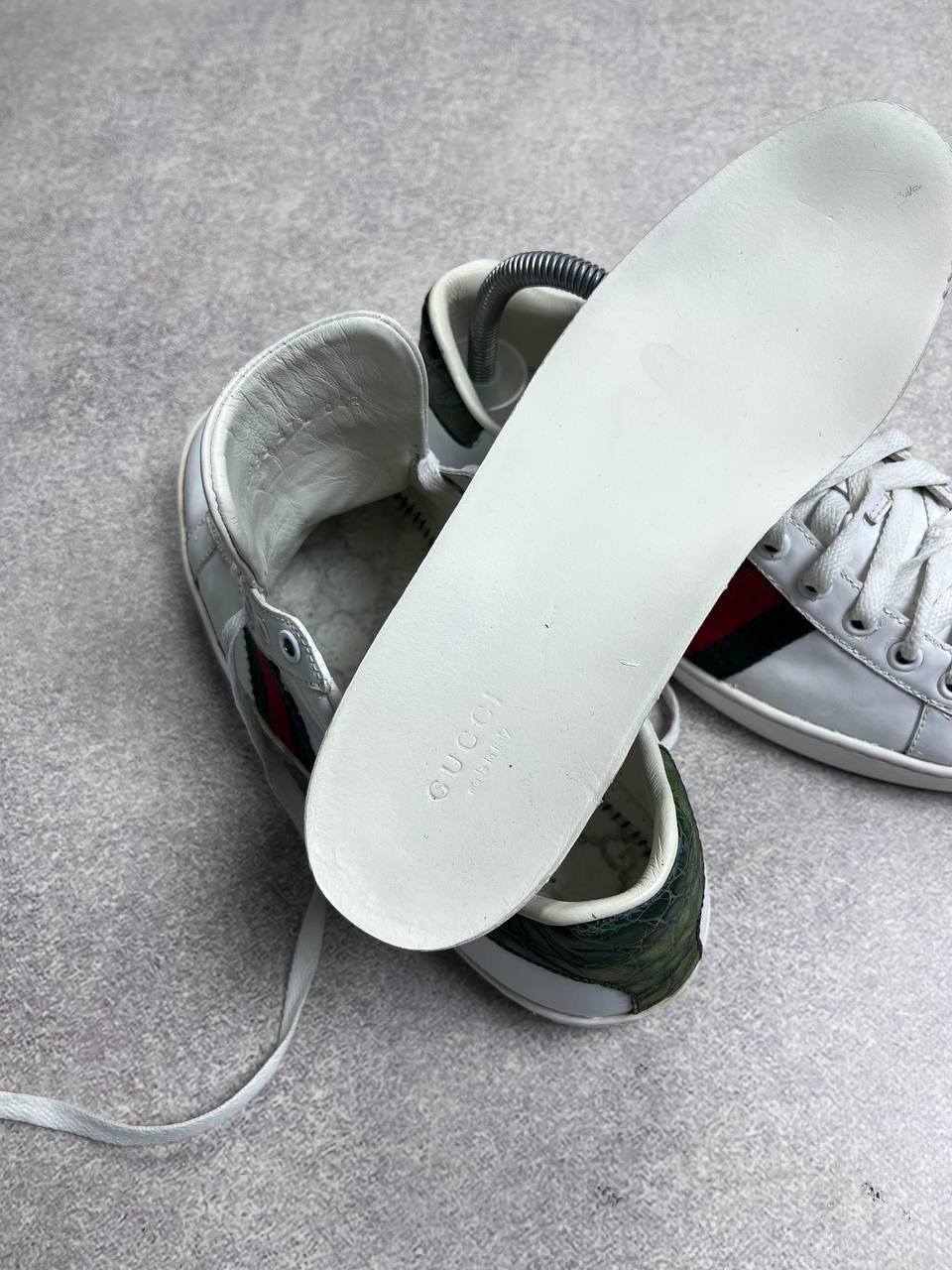 Gucci × Vintage Vintage Gucci GG Ace Low Leather Sneakers Y2K 38 Size US 5.5 / EU 38 - 12 Thumbnail