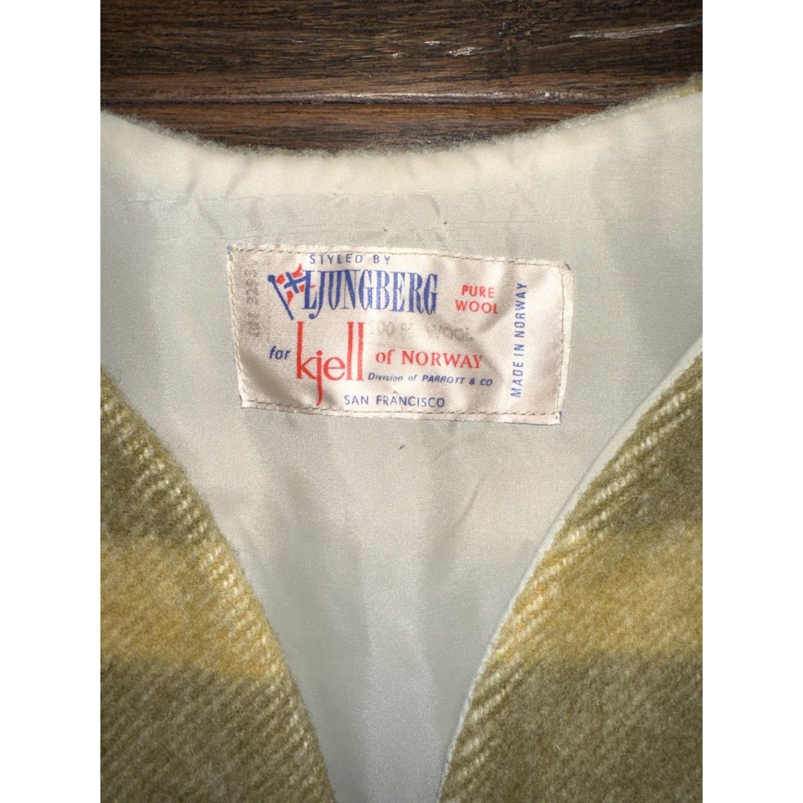 Vintage VINTAGE Ljungberg for Kjell Vest Wool Fringe Cream M Women Western Norway Medium Vest Size M / US 6-8 / IT 42-44 - 2 Thumbnail
