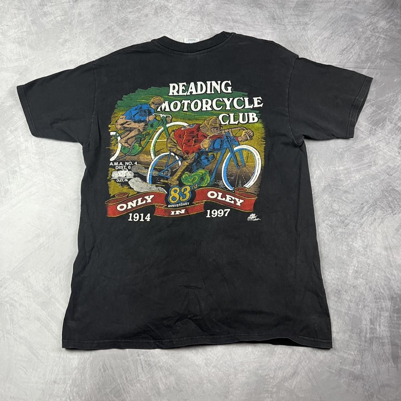 Hanes Vintage biker racing shirt Size US L / EU 52-54 / 3 - 1 Thumbnail