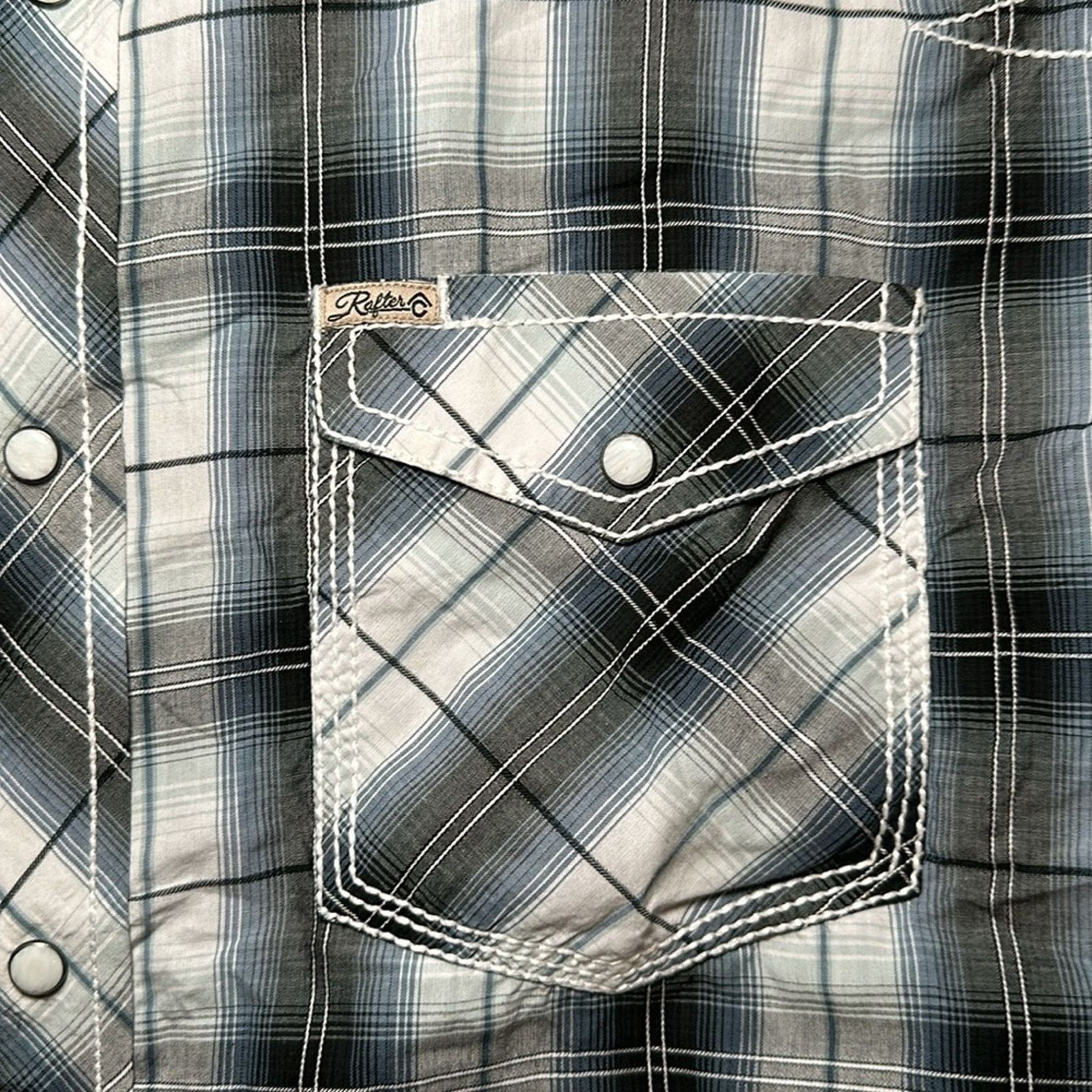 Other Rafter-C Cowboy Collection Western Pearl Snap - 2XL Size US XXL / EU 58 / 5 - 6 Thumbnail