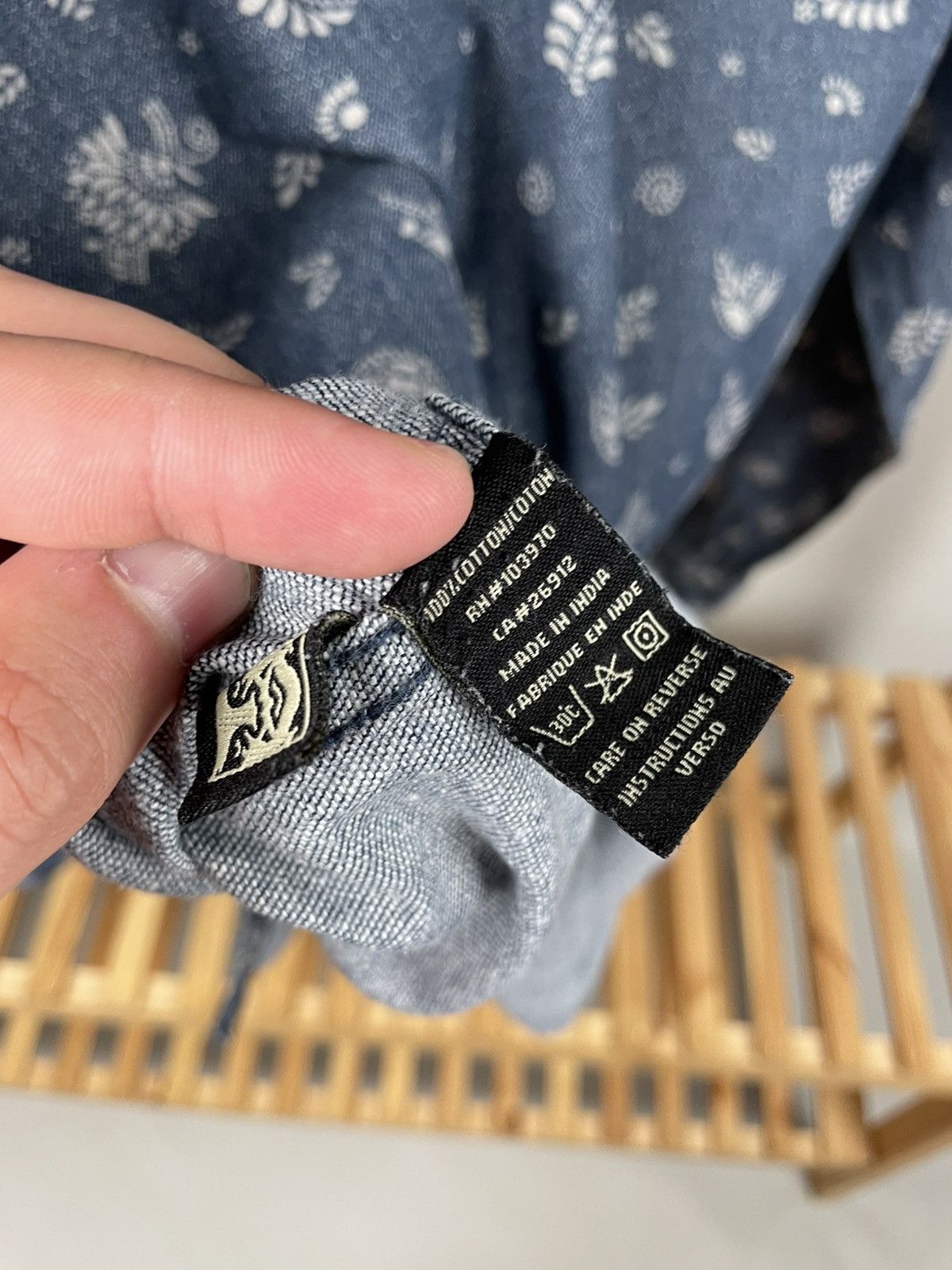 Obey × Vintage Obey propaganda denim bandanna shirt size xl Size US XL / EU 56 / 4 - 10 Thumbnail