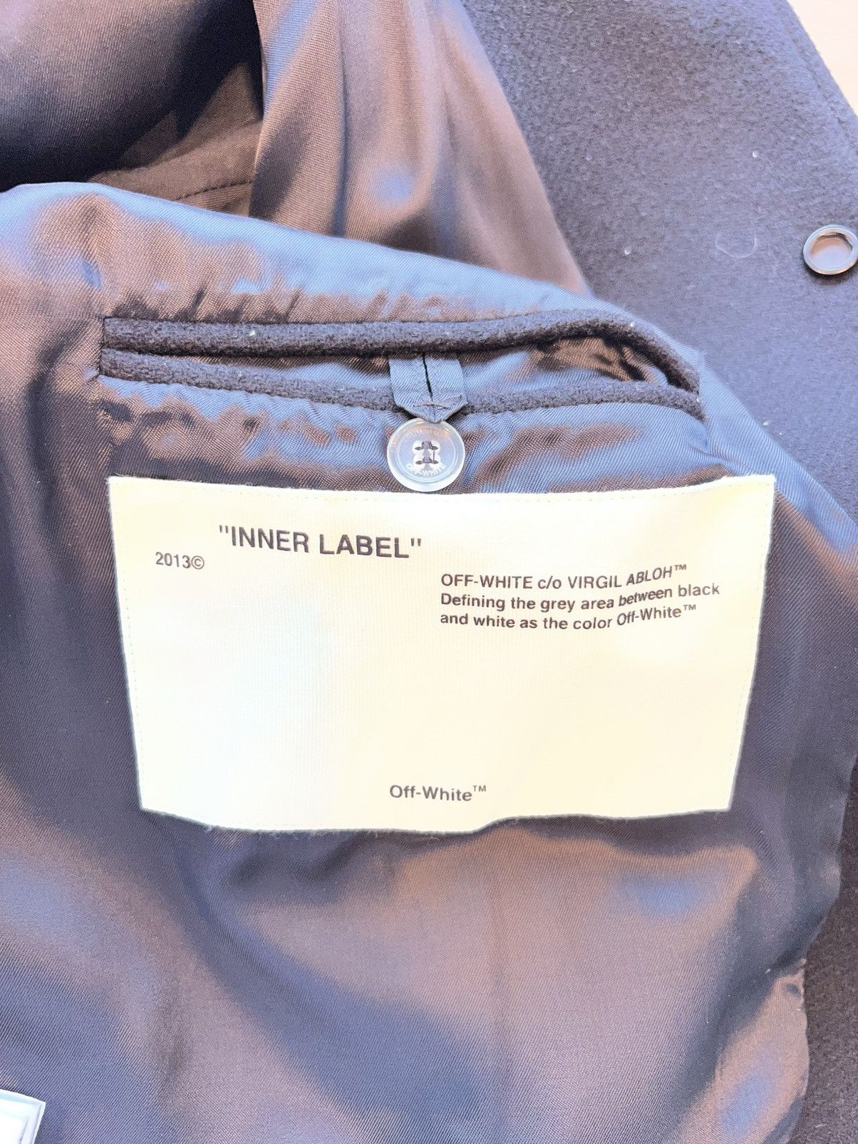Off-White Off-White Brushed Diagonals Varsity Jacket Size US S / EU 44-46 / 1 - 9 Thumbnail