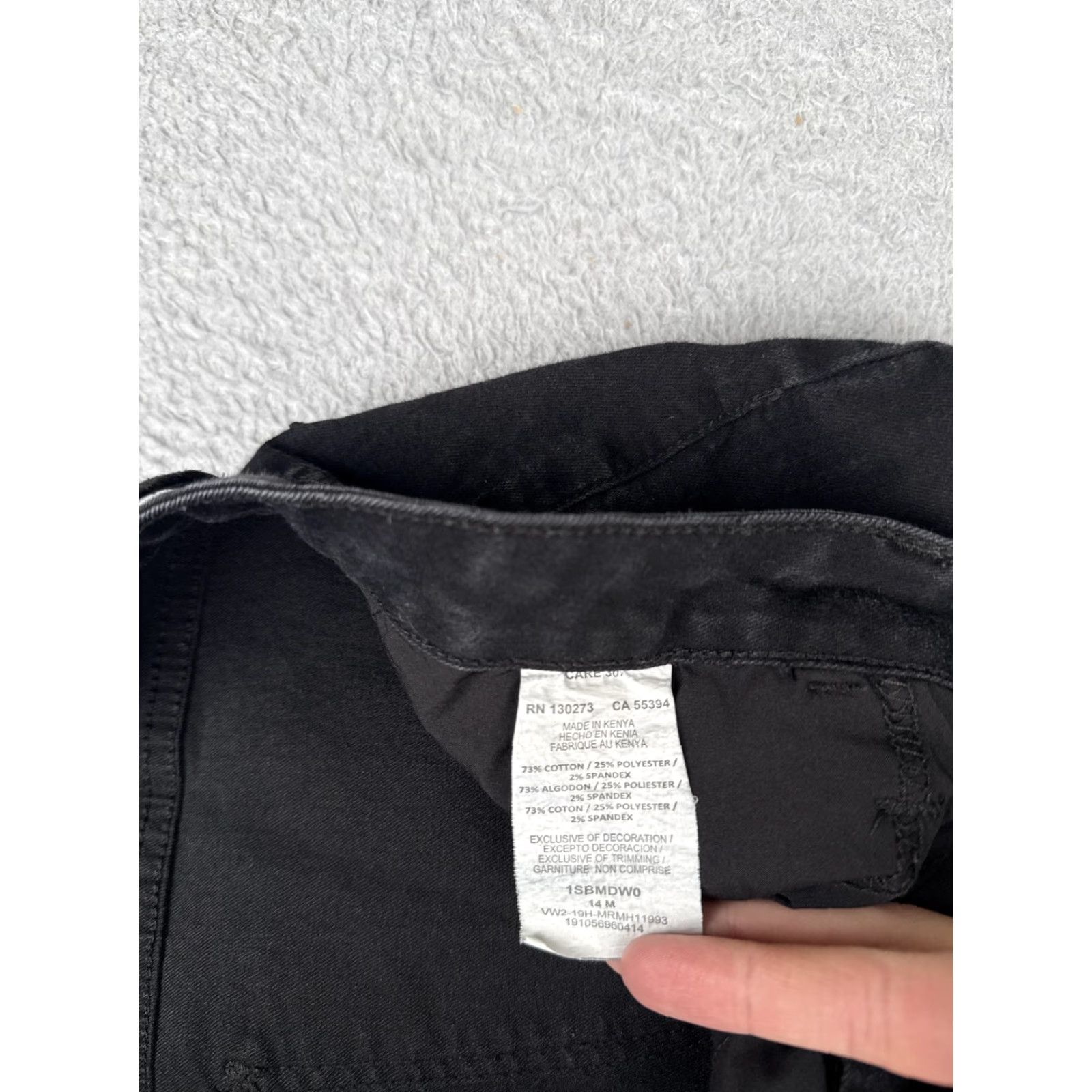 Lee Lee Riders Jeans Womens 14 Black Midrise Bootcut Stretch Denim Pants Casual Size 36" / US 14 / IT 50 - 7 Thumbnail