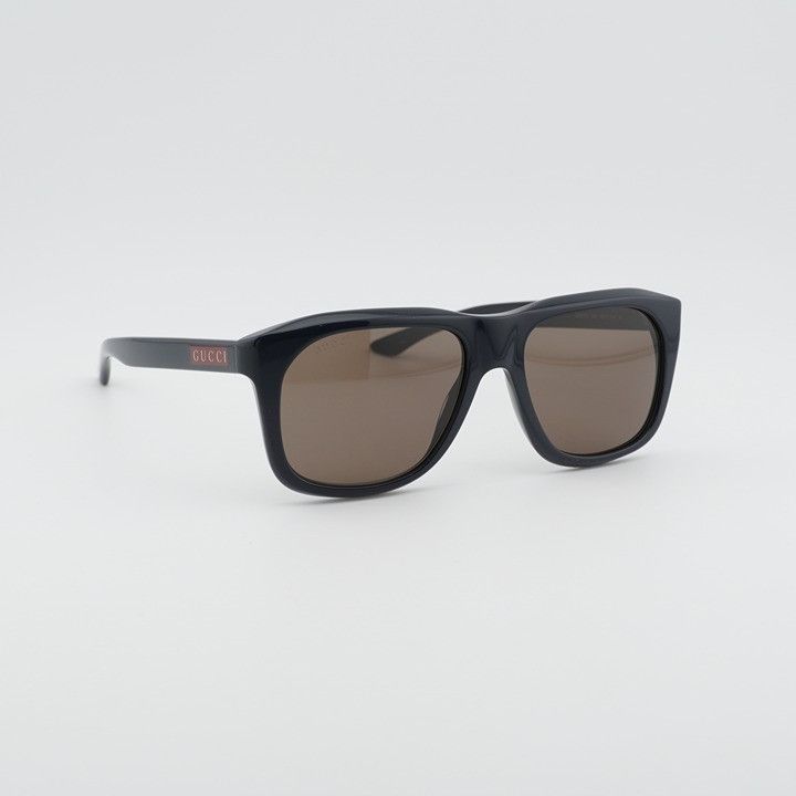Gucci Gucci GG2077S 004 Sunglasses Blue Square Frame, Brown Lenses Size ONE SIZE - 5 Thumbnail