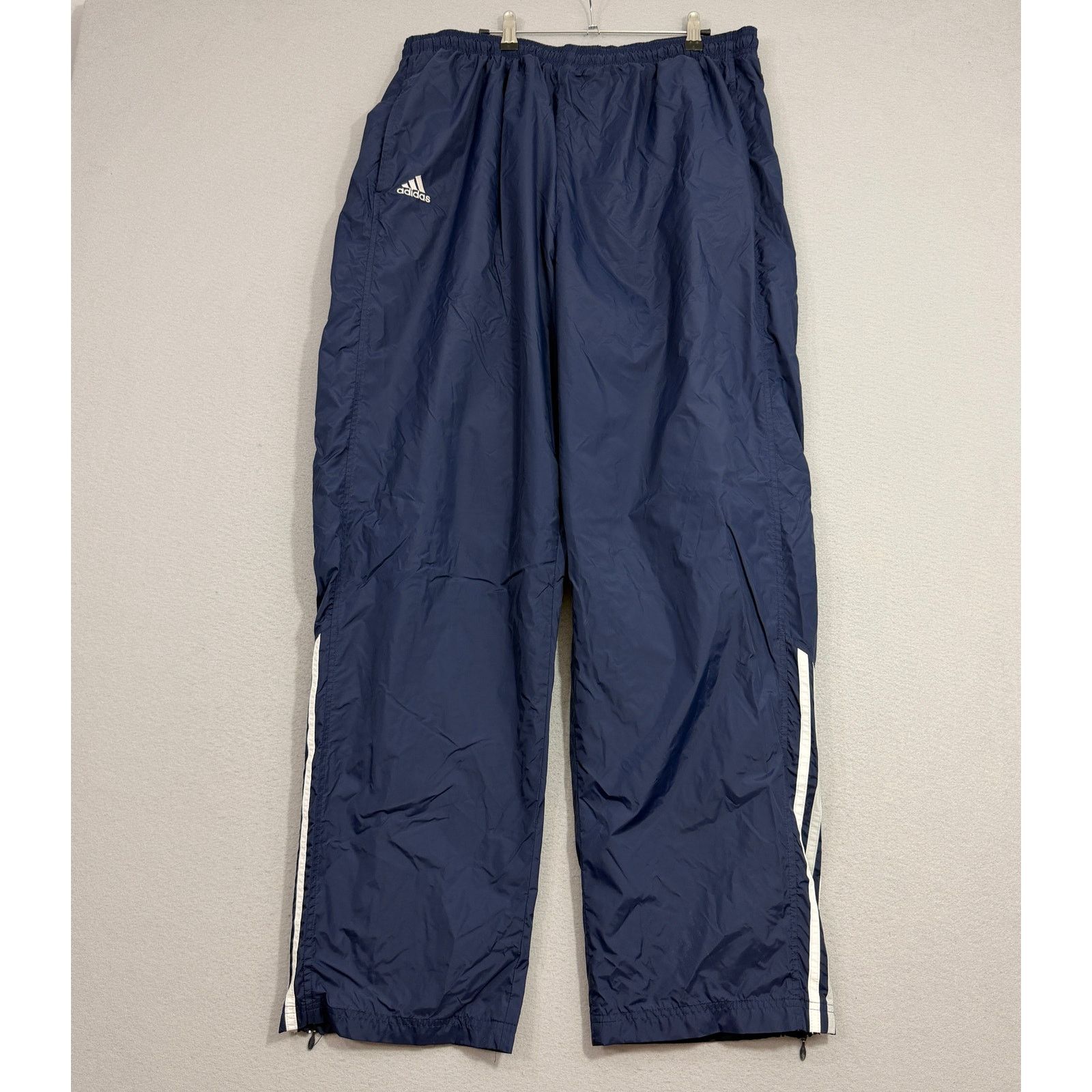 Adidas Vintage Adidas Windbreaker Track Pants Men's 2XL Blue White Size US 38 / EU 54 - 1 Thumbnail