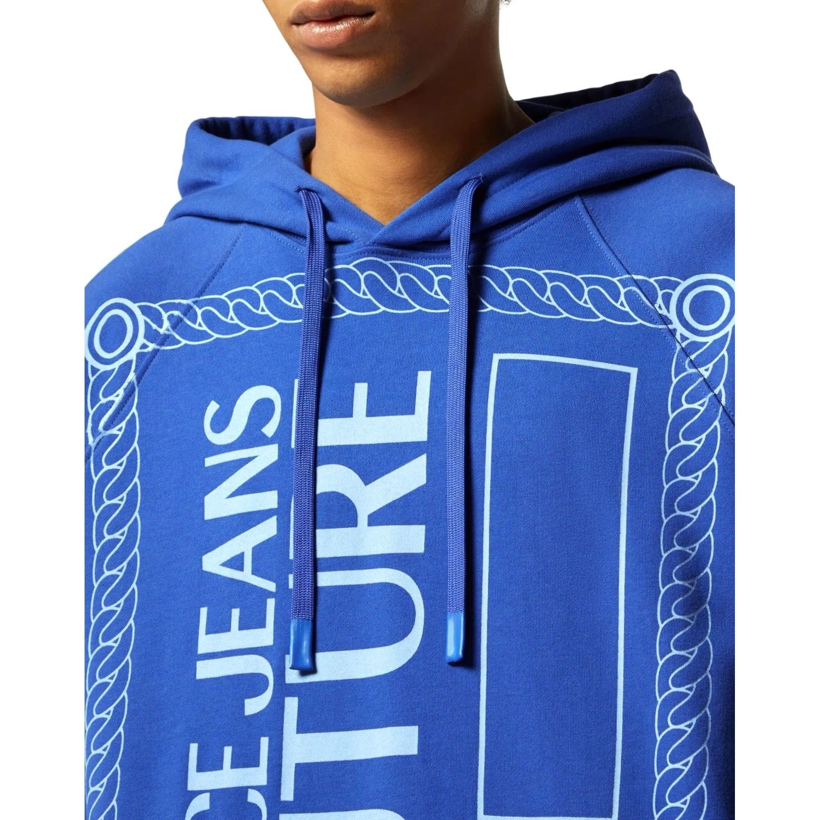 Versace Jeans Couture VERSACE JEANS COUTURE Hoodie L Blue NWT Mens Pullover Over Design Colorful Italy Size US L / EU 52-54 / 3 - 4 Thumbnail