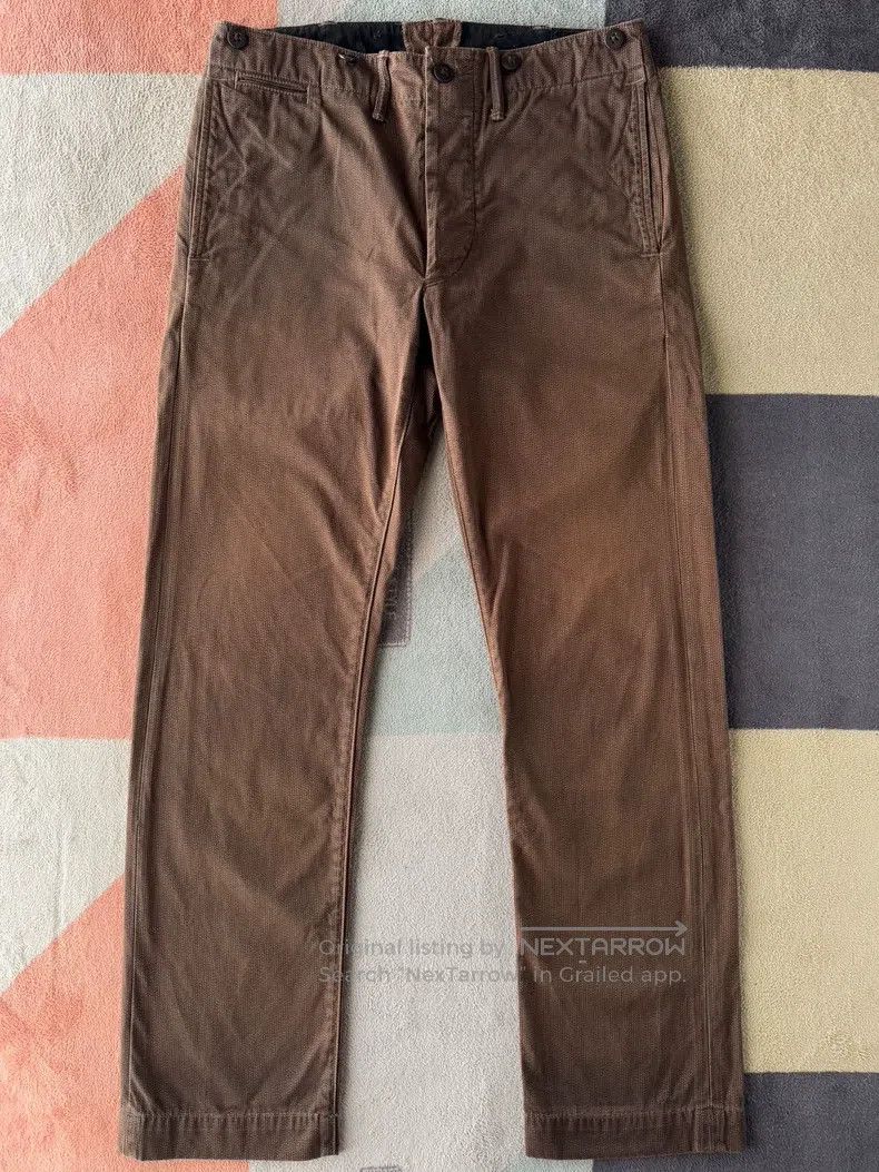 RRL Ralph Lauren RRL Ralph Lauren Brown Striped Casual Pants Size US 30 / EU 46 - 1 Thumbnail