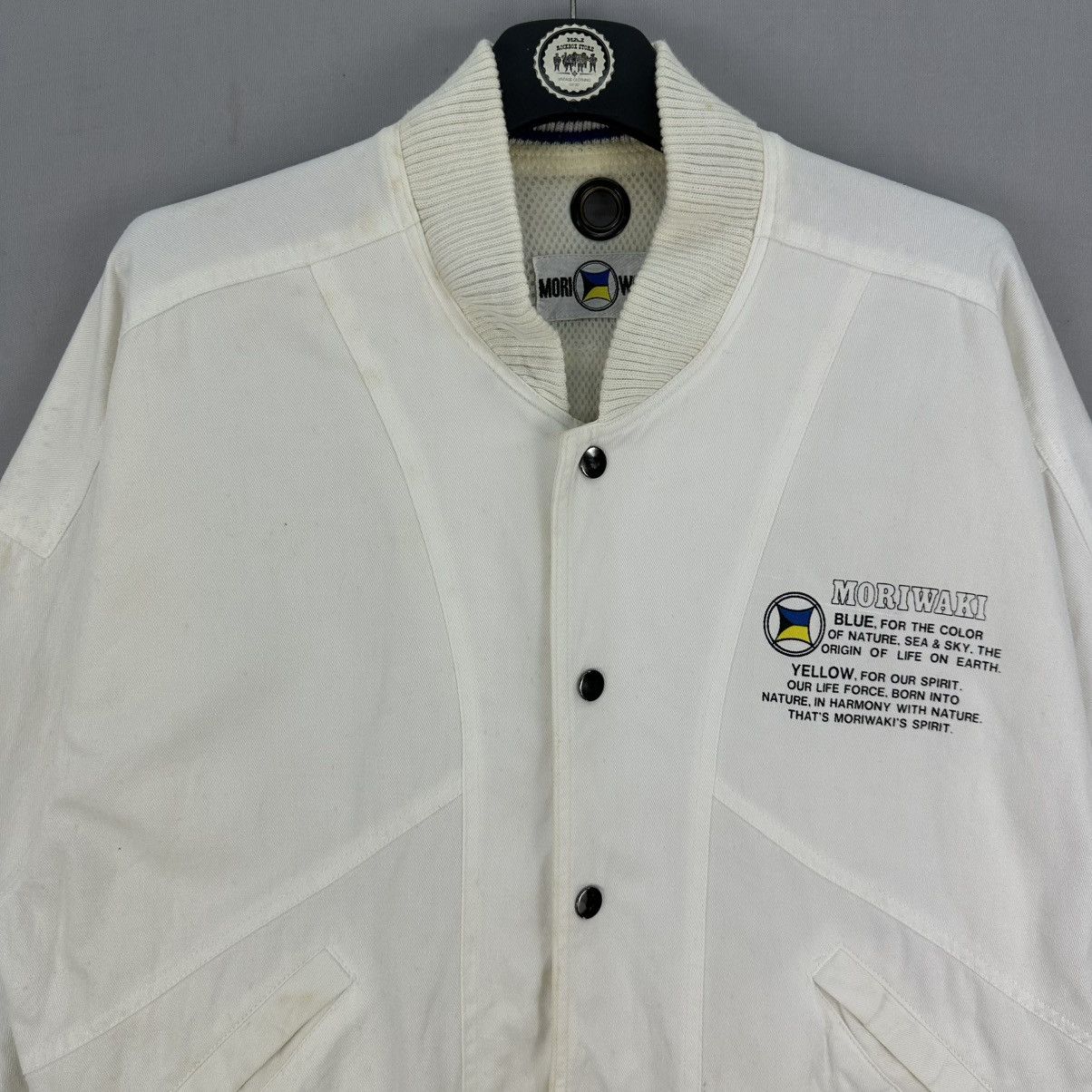 Vintage Vintage 90's Moriwaki Racing Japan Varsity Jacket Size US M / EU 48-50 / 2 - 7 Thumbnail