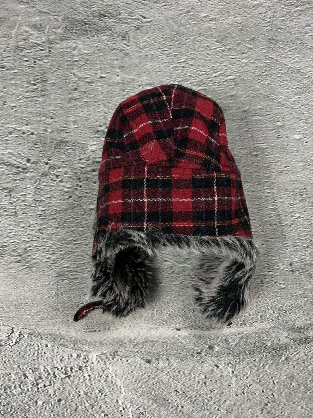 Burton Burton vintage ushanka trooper hat red black with fur Size ONE SIZE - 6 Thumbnail