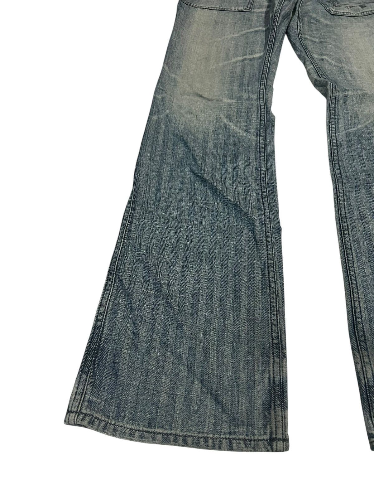 If Six Was Nine × Roar × Seditionaries 🌈90s Style🌈Roar Peace & Love Mud Wash Flare Jean Size US 28 / EU 44 - 3 Thumbnail