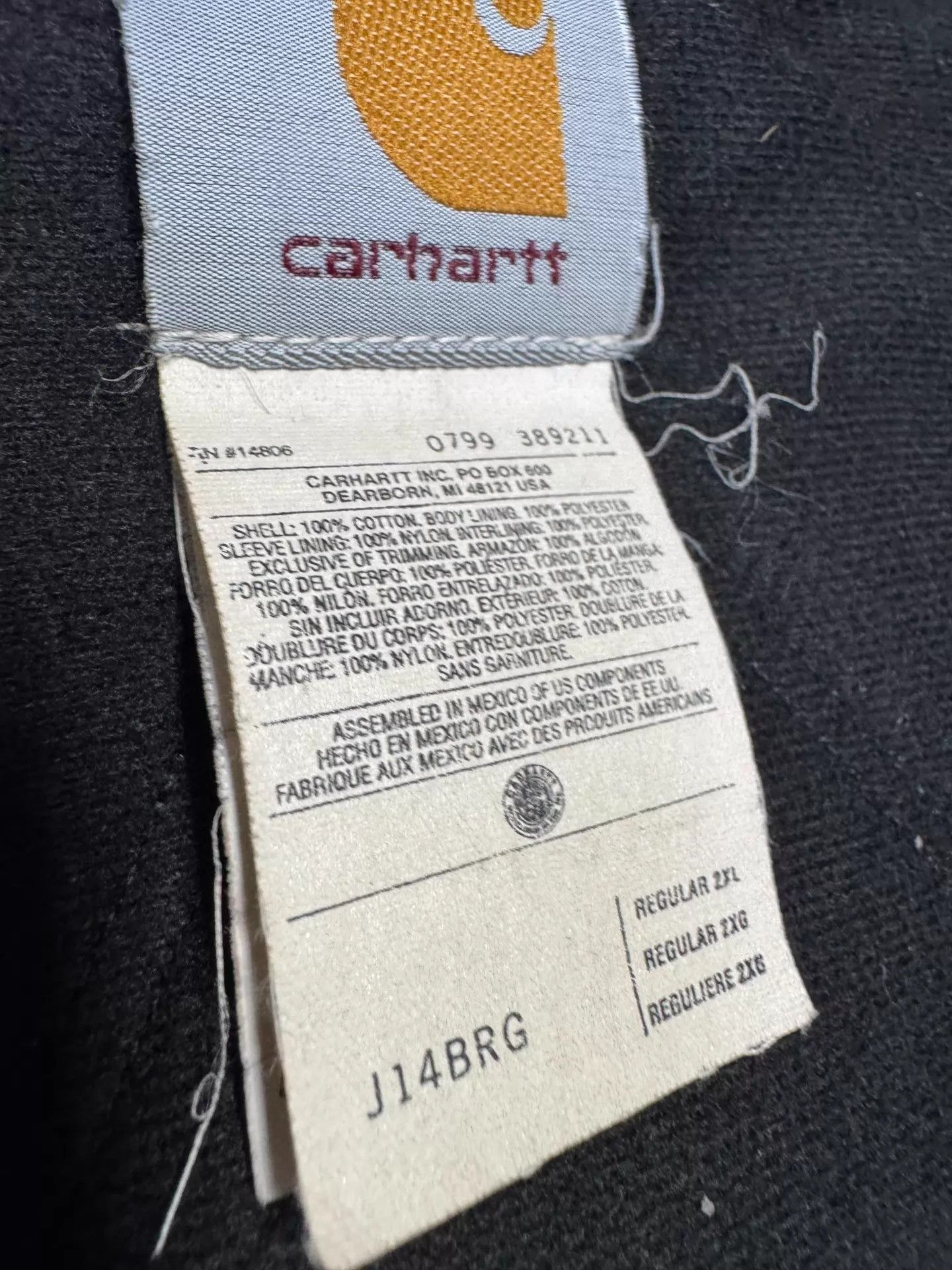 Carhartt Vintage Carhartt J14 Burgundy XXL Jacket 1999 Size US XXL / EU 58 / 5 - 9 Thumbnail