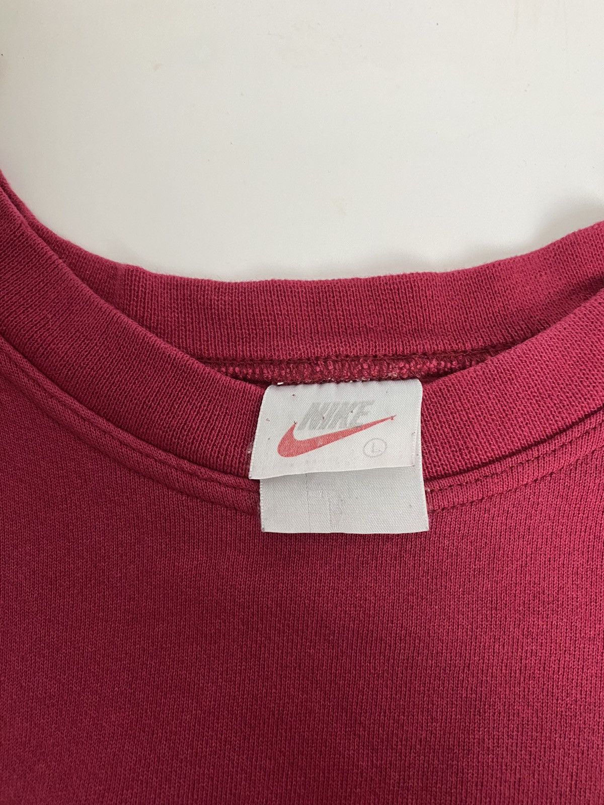 Nike Vintage 90s Nike Swoosh Cherry Red Size US L / EU 52-54 / 3 - 9 Thumbnail