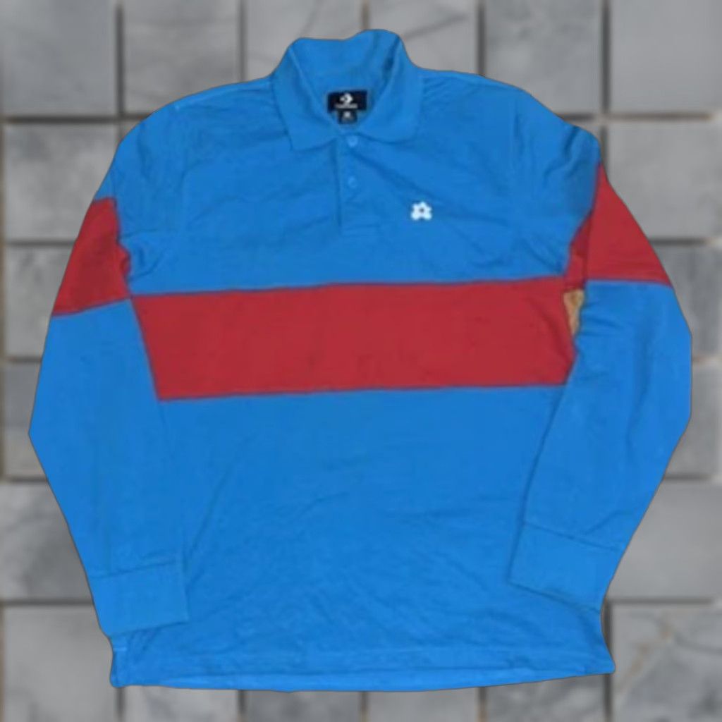Converse Converse Golf Le Fleur Rugby Polo Long Sleeve Tyler The Creator Blue Red M Adult Men Shirt Casual Size US M / EU 48-50 / 2 - 1 Thumbnail