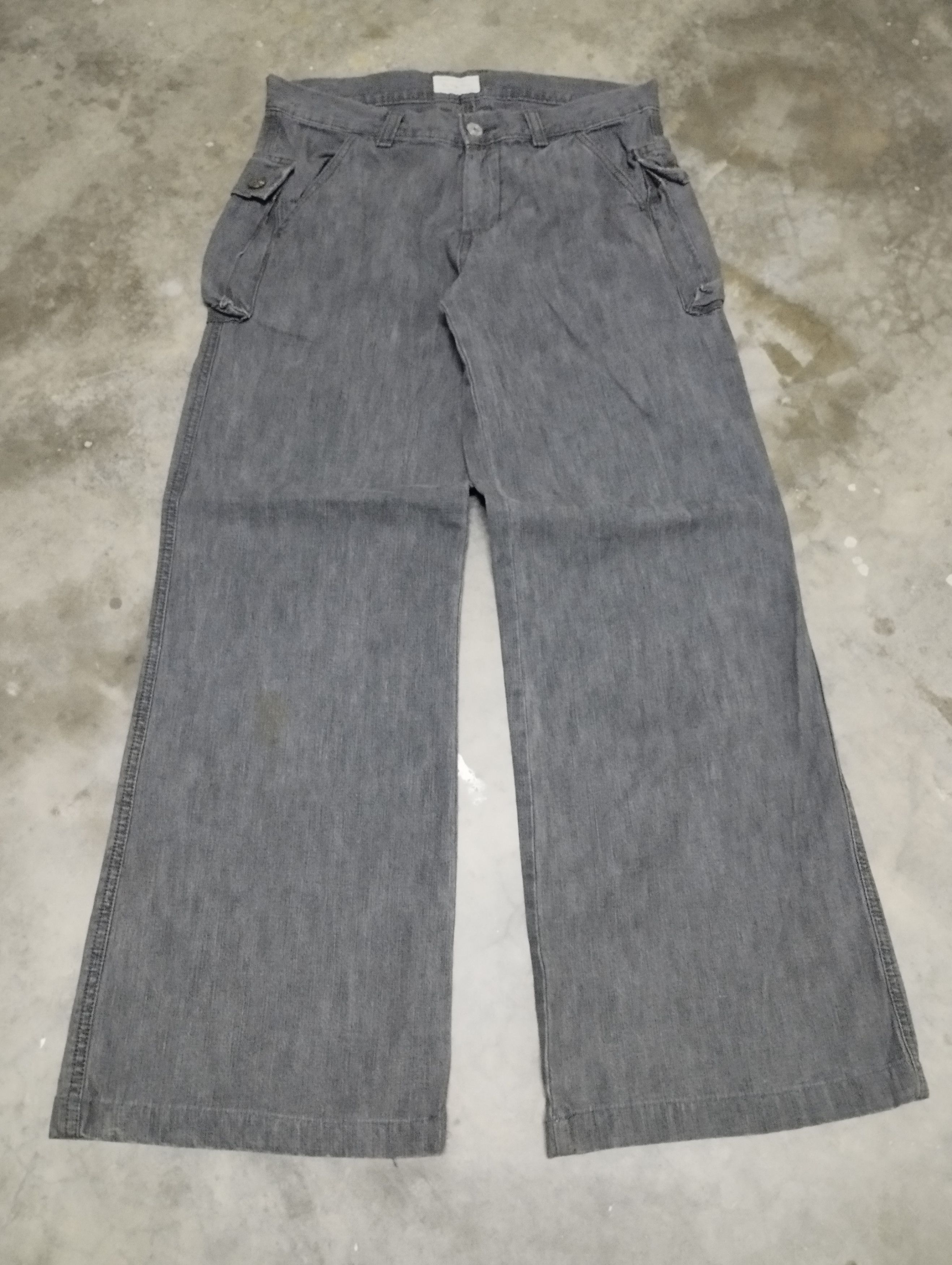 Super Flare Jeans Japan Lowrys Farm Black Faded Bootcut
