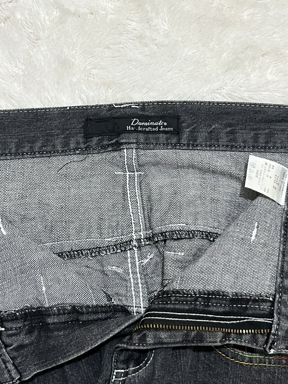 Other Dominate Patchwork Zip Detail Washed Denim Pants Size US 31 - 13 Thumbnail