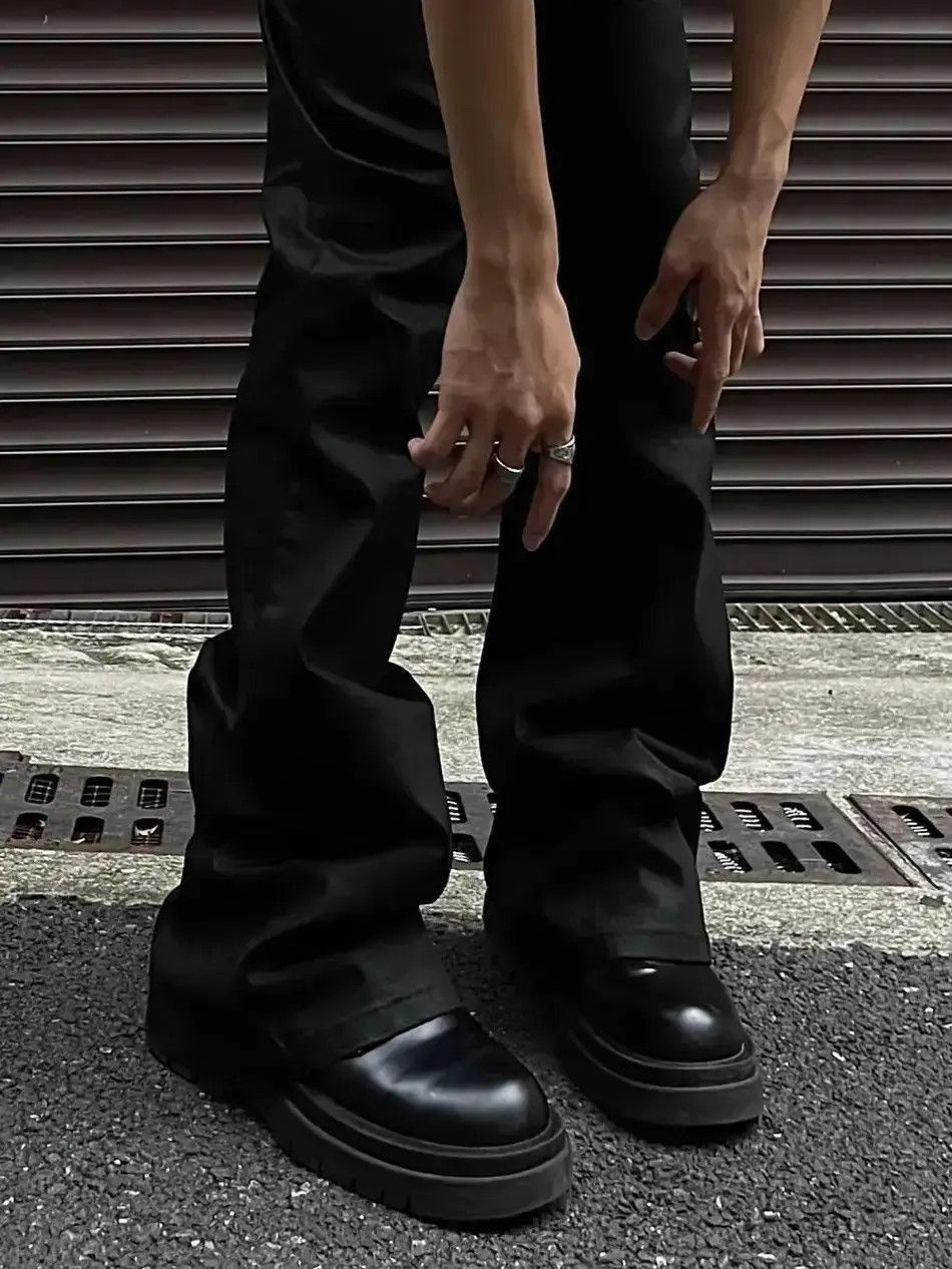 Japanese Brand Wax faced matte glossy jeans Size US 34 / EU 50 - 4 Thumbnail
