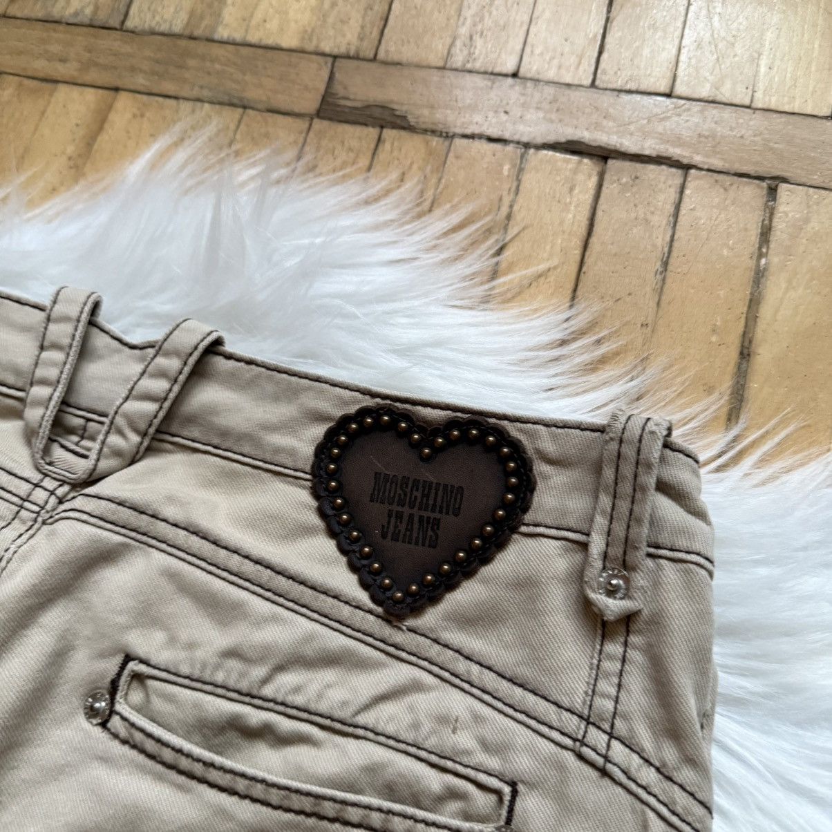 Moschino 📌 Crazy Moschino Vintage Jeans Donna Y2K Size 29" - 3 Thumbnail