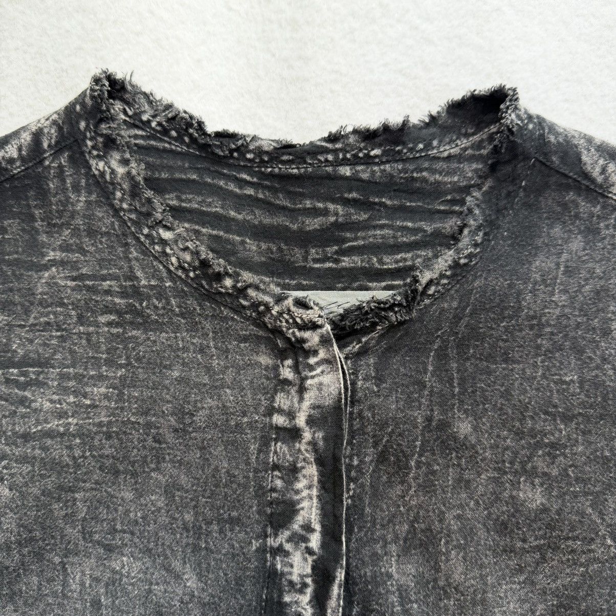 Other 2000s Raquel Allegra Ash Veil Collarless Hidden Button Shirt Size US S / EU 44-46 / 1 - 6 Thumbnail