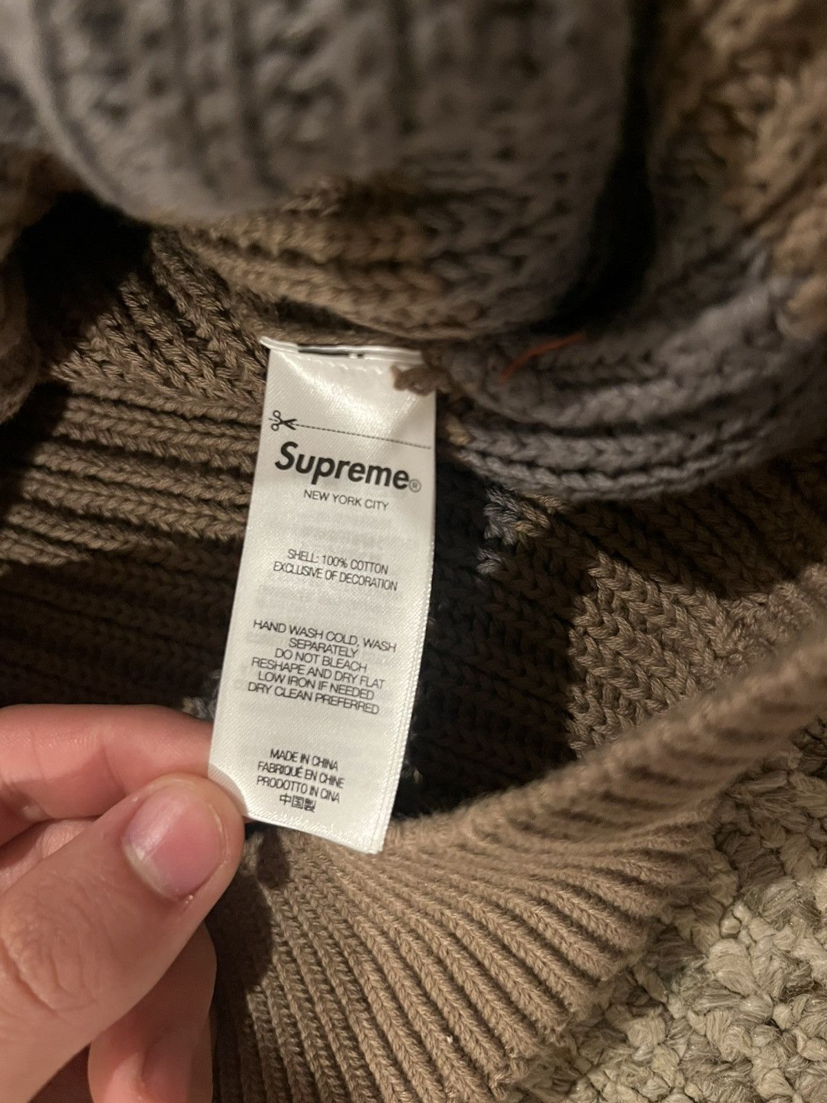 Supreme Supreme loose gauge striped knit sweater Size US S / EU 44-46 / 1 - 5 Thumbnail