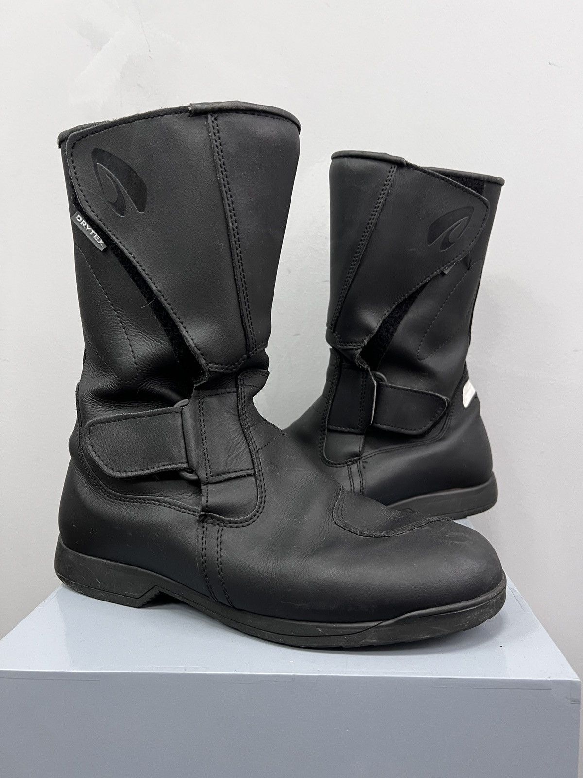 Vintage RACING MOTO LEATHER HIGH margiela style boots shoes Size US 10 / EU 43 - 5 Thumbnail